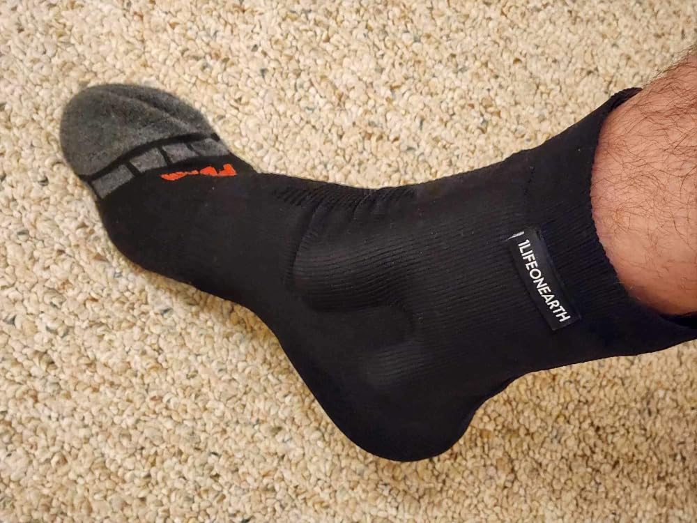 Ice Skate Ankle Pads, Cushioned/Padded Ankle Sleeves used to reduce ankle pain during Ice Skating and Hockey (PAIR) customer photo 2