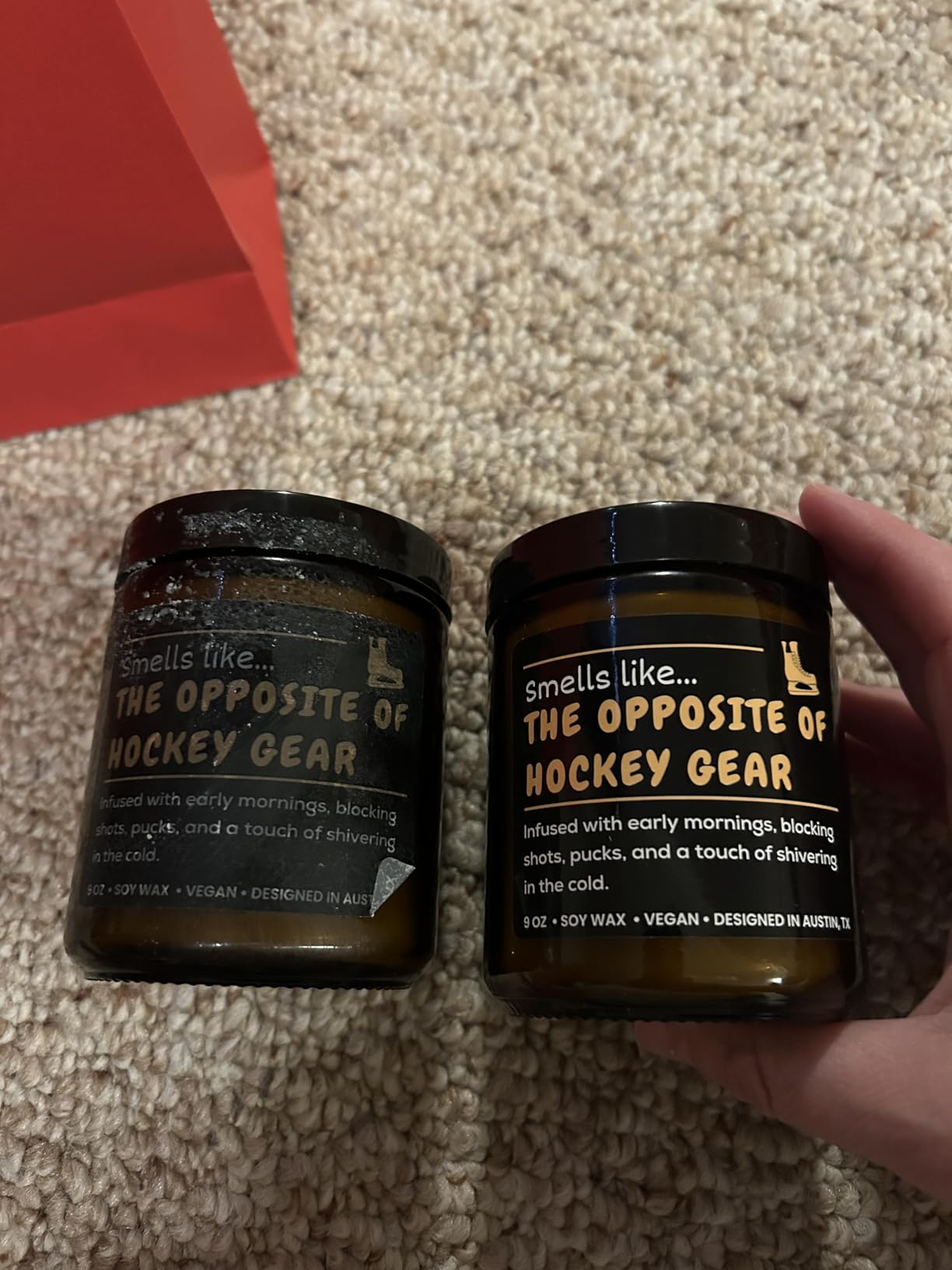 Hockey Candle, Thoughtful and Funny Gifts for Hockey Lovers, Moms, and Players, Perfect Sports Themed Gifts Ideas, Ideal for Birthdays, Christmas, Special Occasions, Long-Lasting Scent, Gift Ready customer photo 1