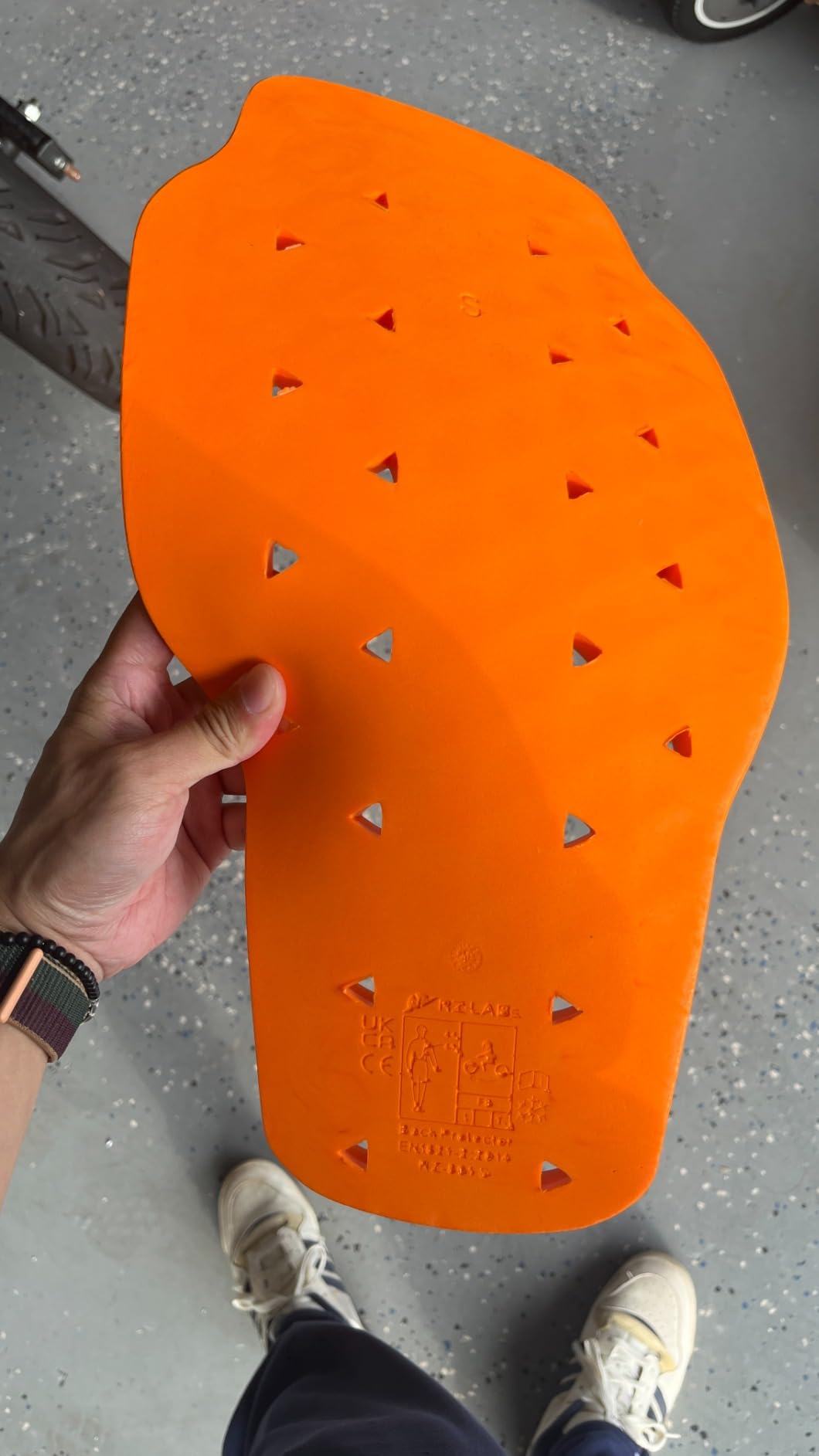 BORLENI CE Level 1 Back Armor Protection Pad Motorcycle Back Protector Sports Body Armor Motorcycle Jacket Replacement for Women and Men customer photo 1