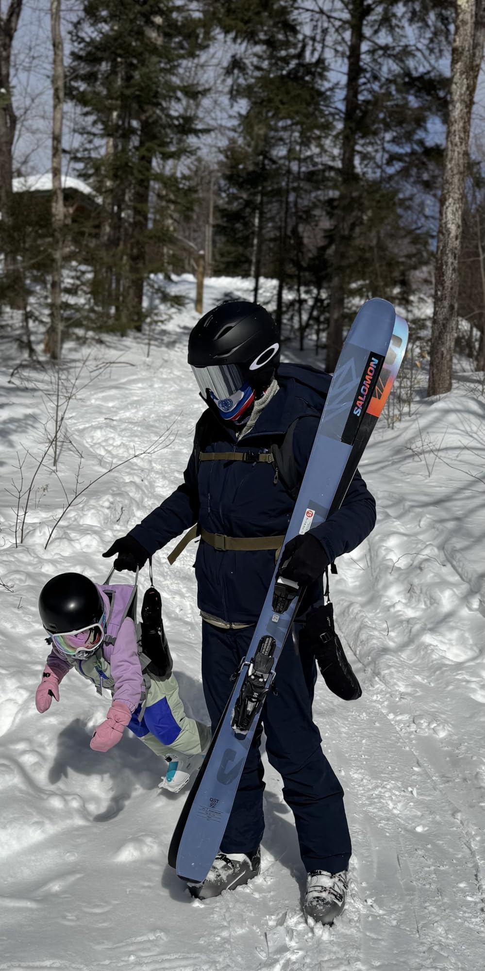 MDXONE Kids Ski & Snowboard Harness - Child Trainer with 9' Rope, Bungee Cords & Removable Seat for Ages 2-6 customer photo 1