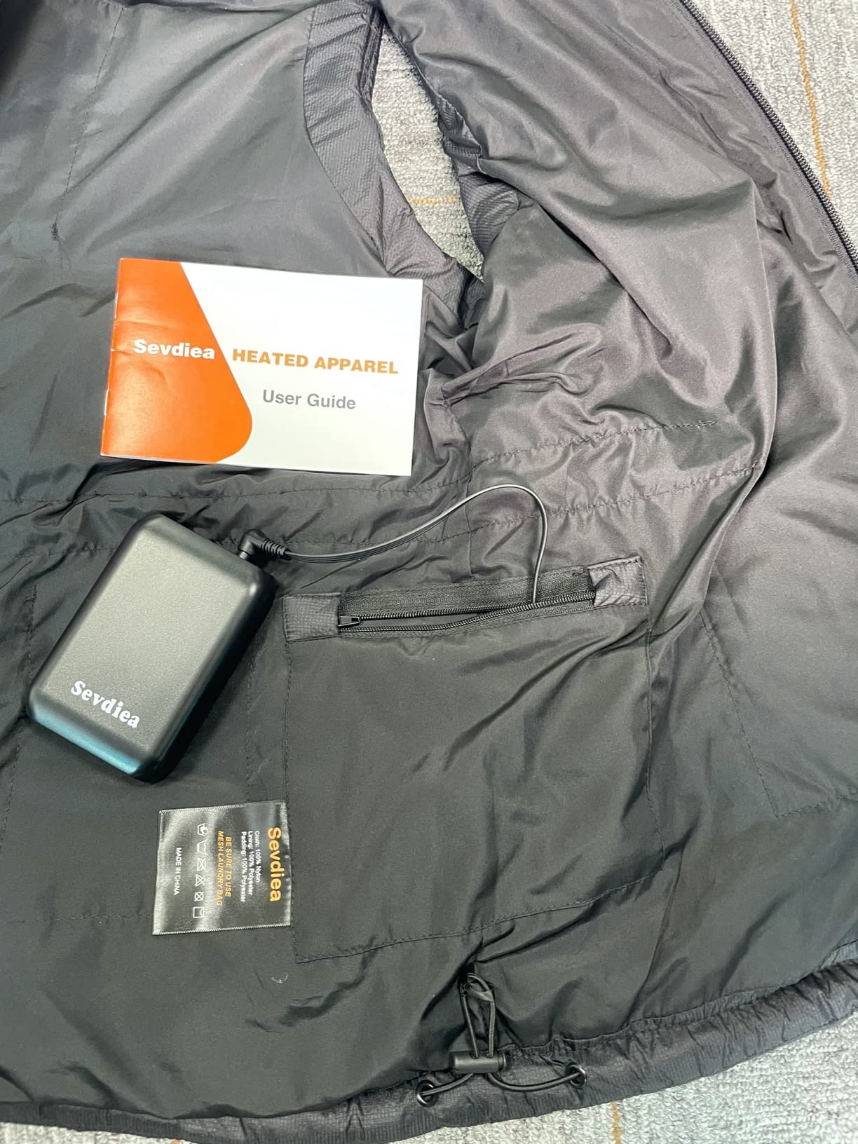 Heated Vest for Men with 16000mAh 7.4V Battery Pack Included, Warming Electric Heating Vest Rechargeable for Cycling customer photo 1