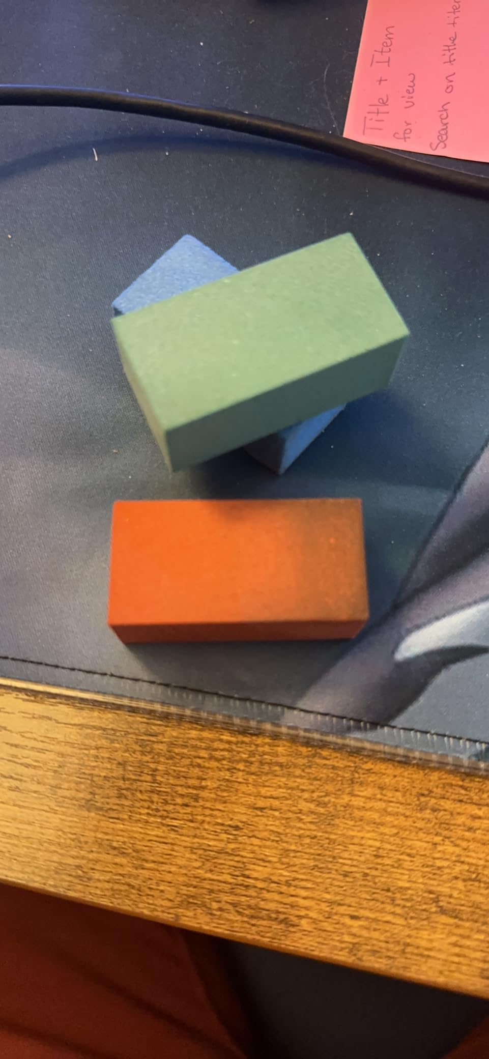 3 Pcs Gummy Rubber Abrasive Stone - Edge Grinding Rubber Block Stone - Soft Snowboard Gummy Stone - Snowboard Ski Stone for Removing Rust and Burrs (Blue 60 Grit, Green 120 Grit, Red 240 Grit) customer photo 1