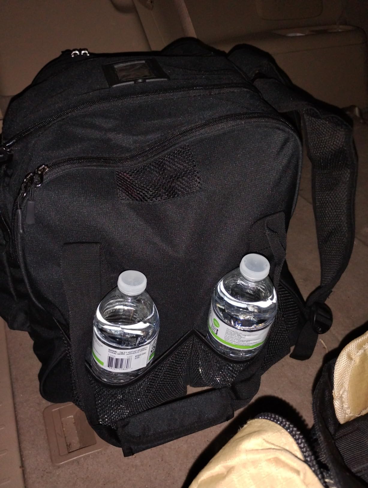 GOBUROS Roller Skate Bag for Men Women, Ice Skating Backpack for Skate Shoes Up to US Mens 13, with Multi-Pockets for Inline, Figure, Quad, Speed, Hockey Skates, Black customer photo 1