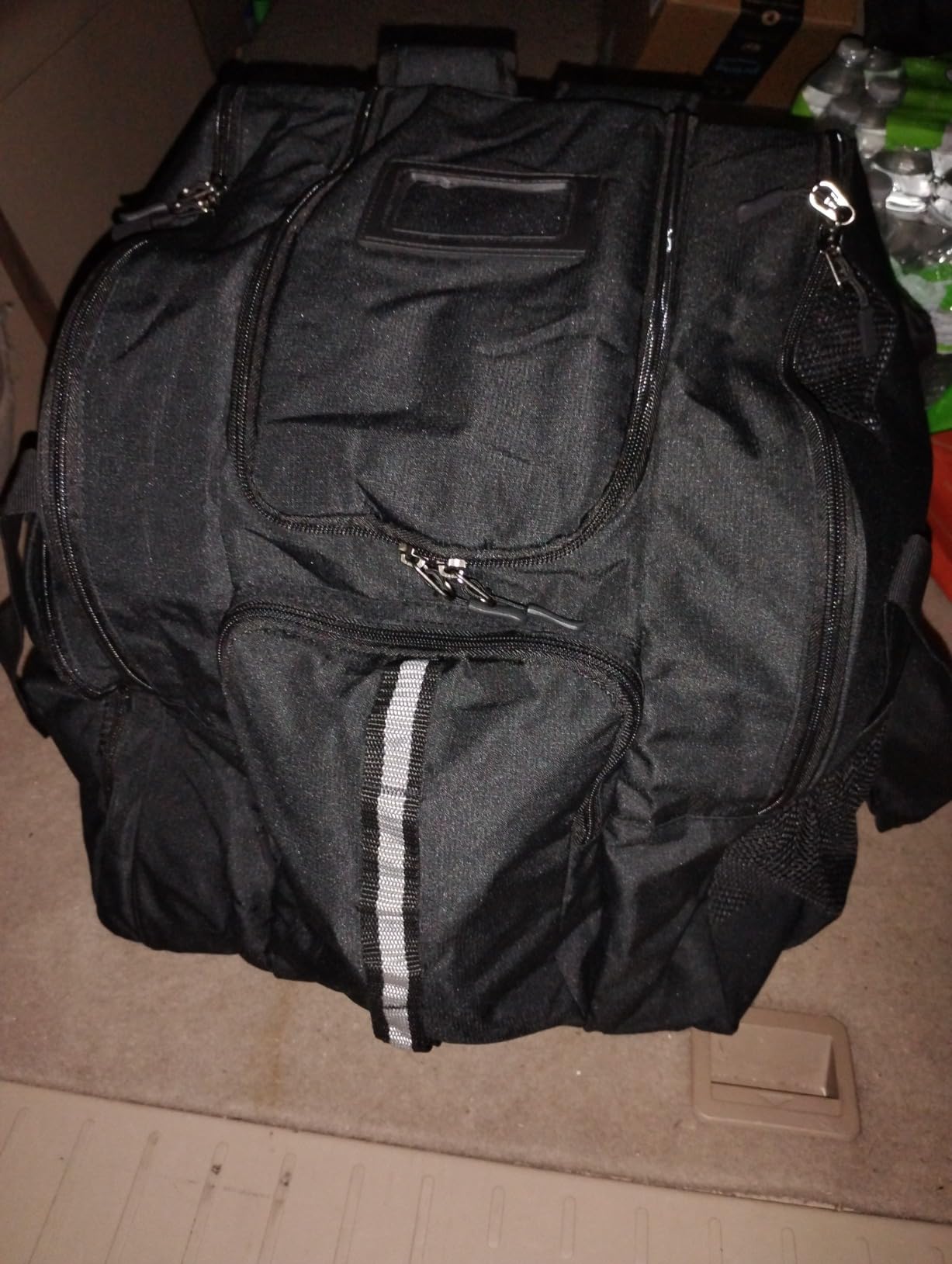 GOBUROS Roller Skate Bag for Men Women, Ice Skating Backpack for Skate Shoes Up to US Mens 13, with Multi-Pockets for Inline, Figure, Quad, Speed, Hockey Skates, Black customer photo 2