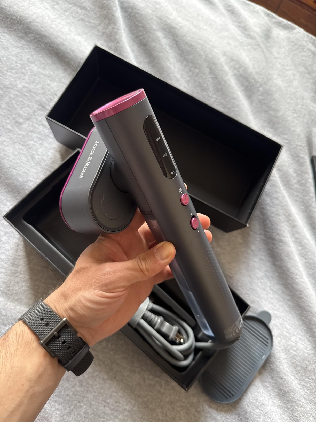 Jack & Rose Travel Steamer for Clothes,100-220V Portable Iron,15s Heat Up,Steamer & Iron 2 In 1, Travel Size,Large Ceramic Heat Panel,for Global and Europe customer photo 1