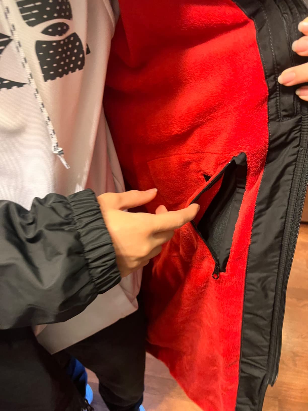 Sporti Unisex Swim Parka with Comfort Plush Fleece Lining, Multi Pocket Zipper - Water Resistant Swim Coats for Women & Men customer photo 1