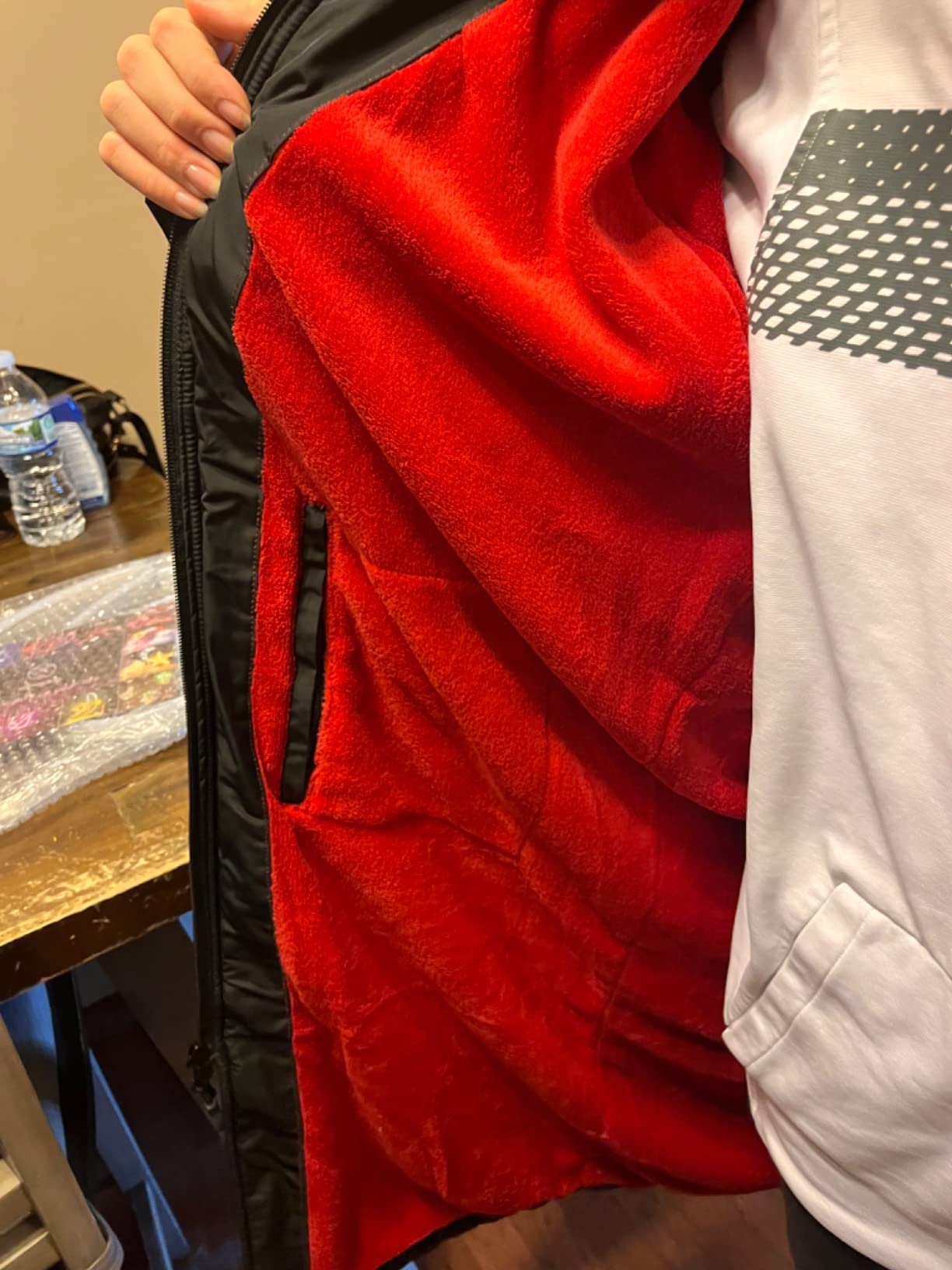 Sporti Unisex Swim Parka with Comfort Plush Fleece Lining, Multi Pocket Zipper - Water Resistant Swim Coats for Women & Men customer photo 2