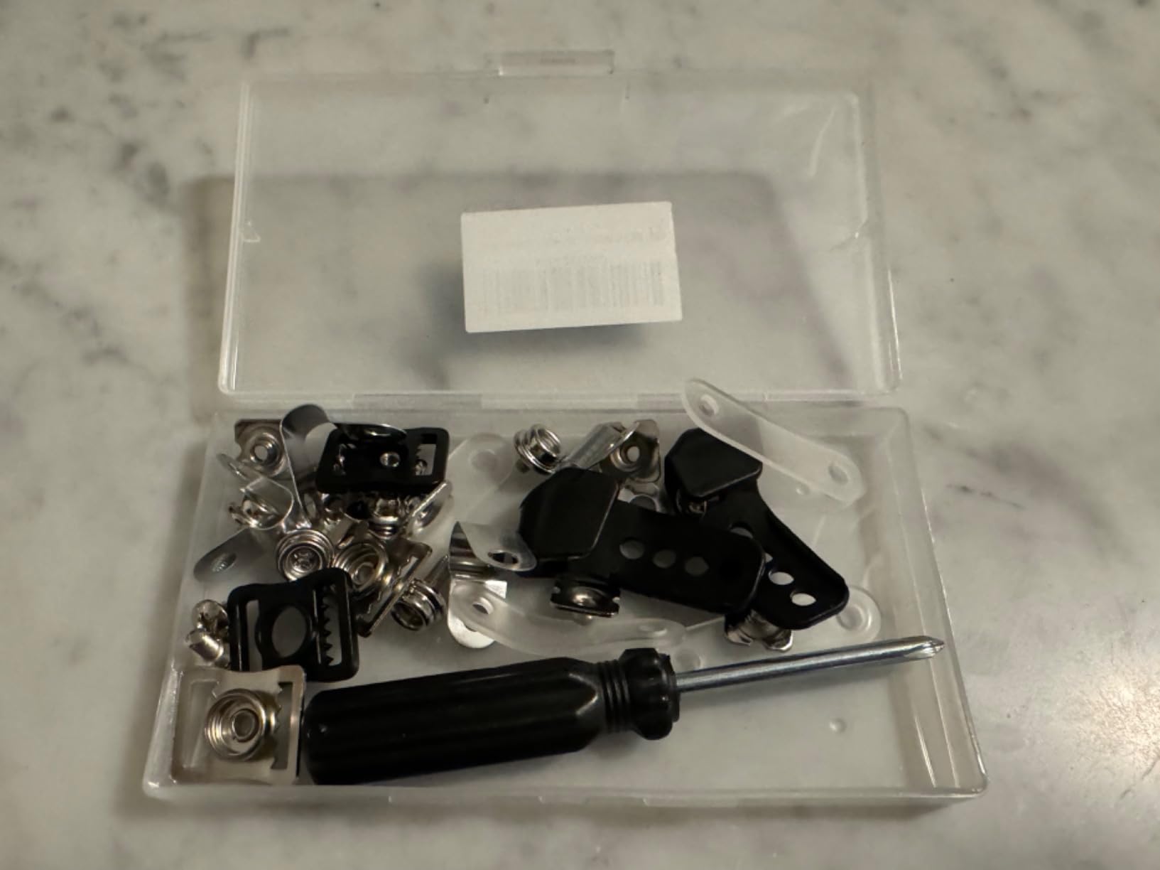 Football Helmet Repair Kit, Hockey Helmet Replacement Parts, Visor J Clips Rubber Gasket Screw Nuts with 1 Pcs Srewdriver, Chin Strap Adapter for Hockey, Baseball, Softball Helm customer photo 1