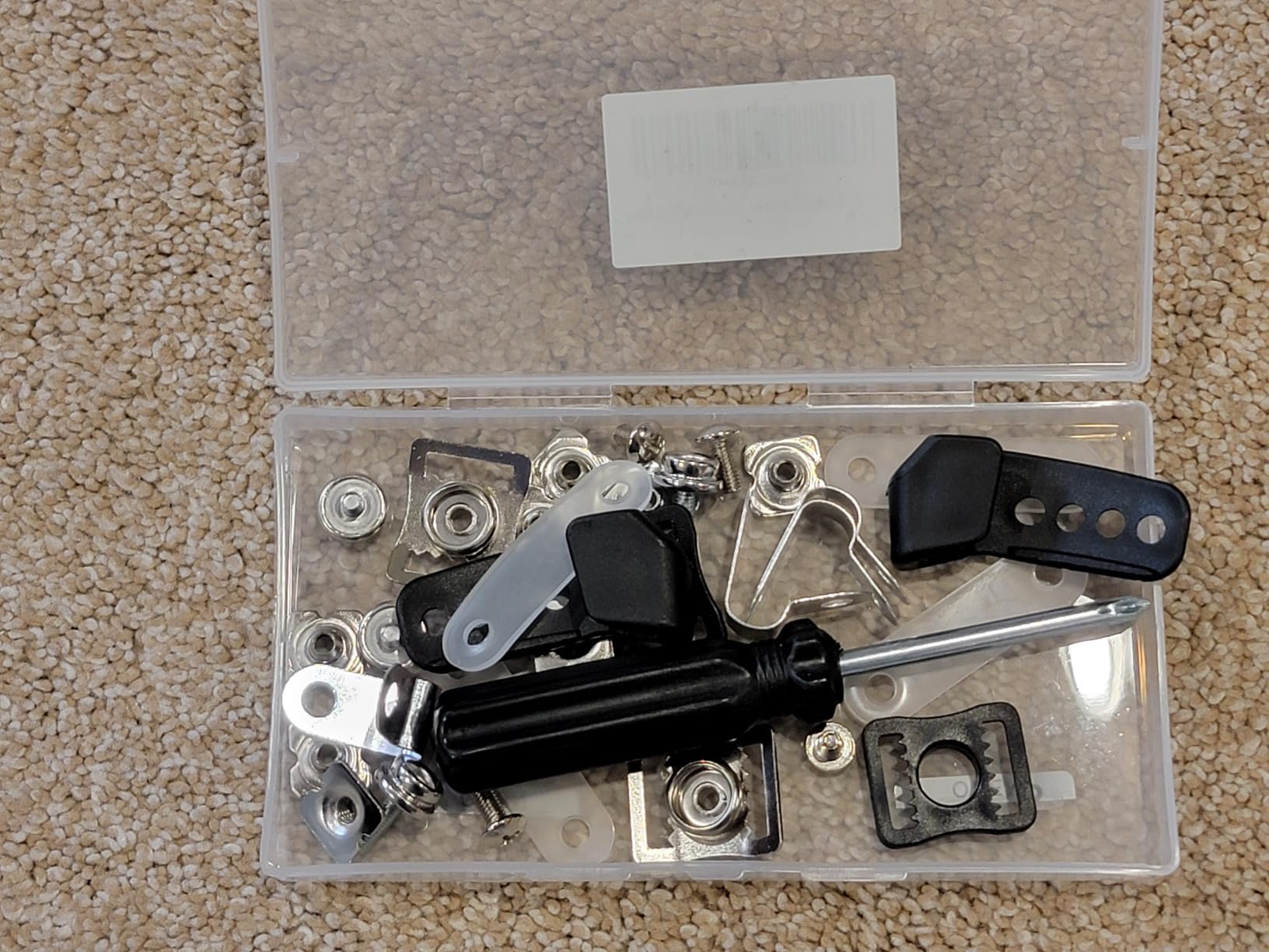 Football Helmet Repair Kit, Hockey Helmet Replacement Parts, Visor J Clips Rubber Gasket Screw Nuts with 1 Pcs Srewdriver, Chin Strap Adapter for Hockey, Baseball, Softball Helm customer photo 3