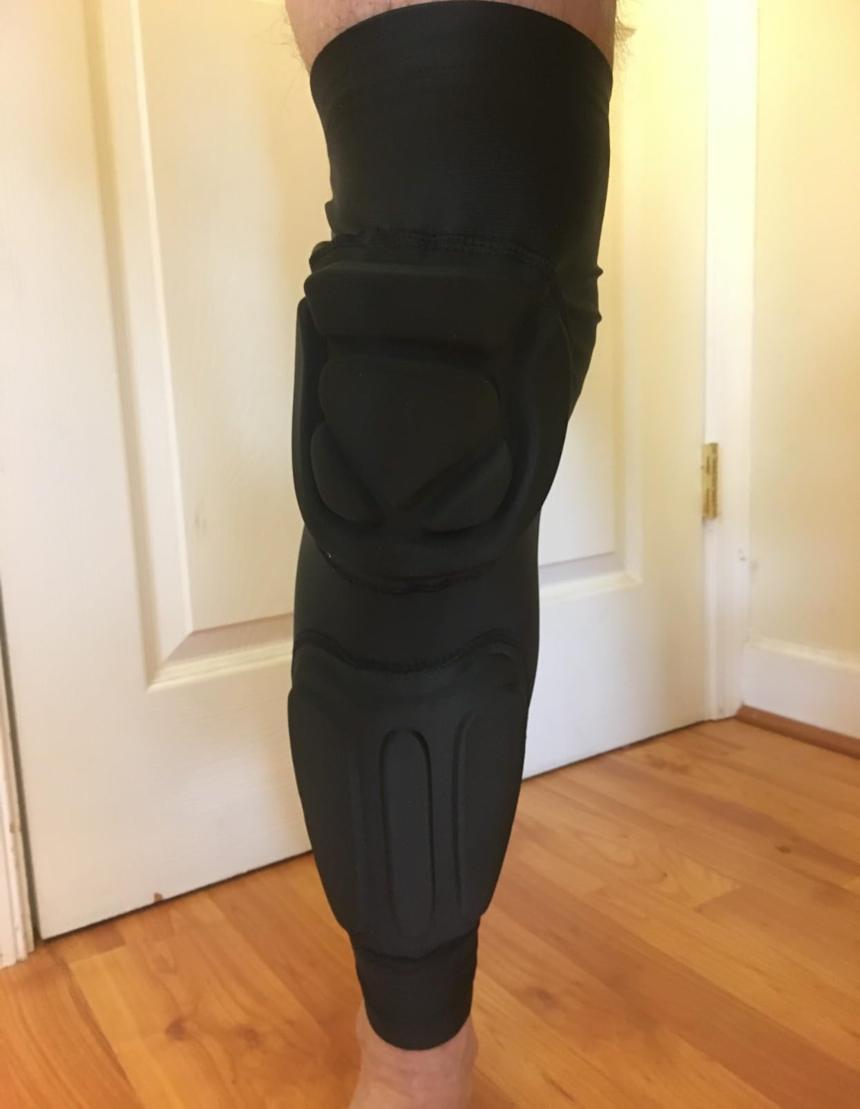 TUOY Knee Pad with Shin Guard Pads, Protective Shin/Knee Sleeve Support for Soccer, Football, Basketball, Wrestling, Volleyball (A Pair) customer photo 2