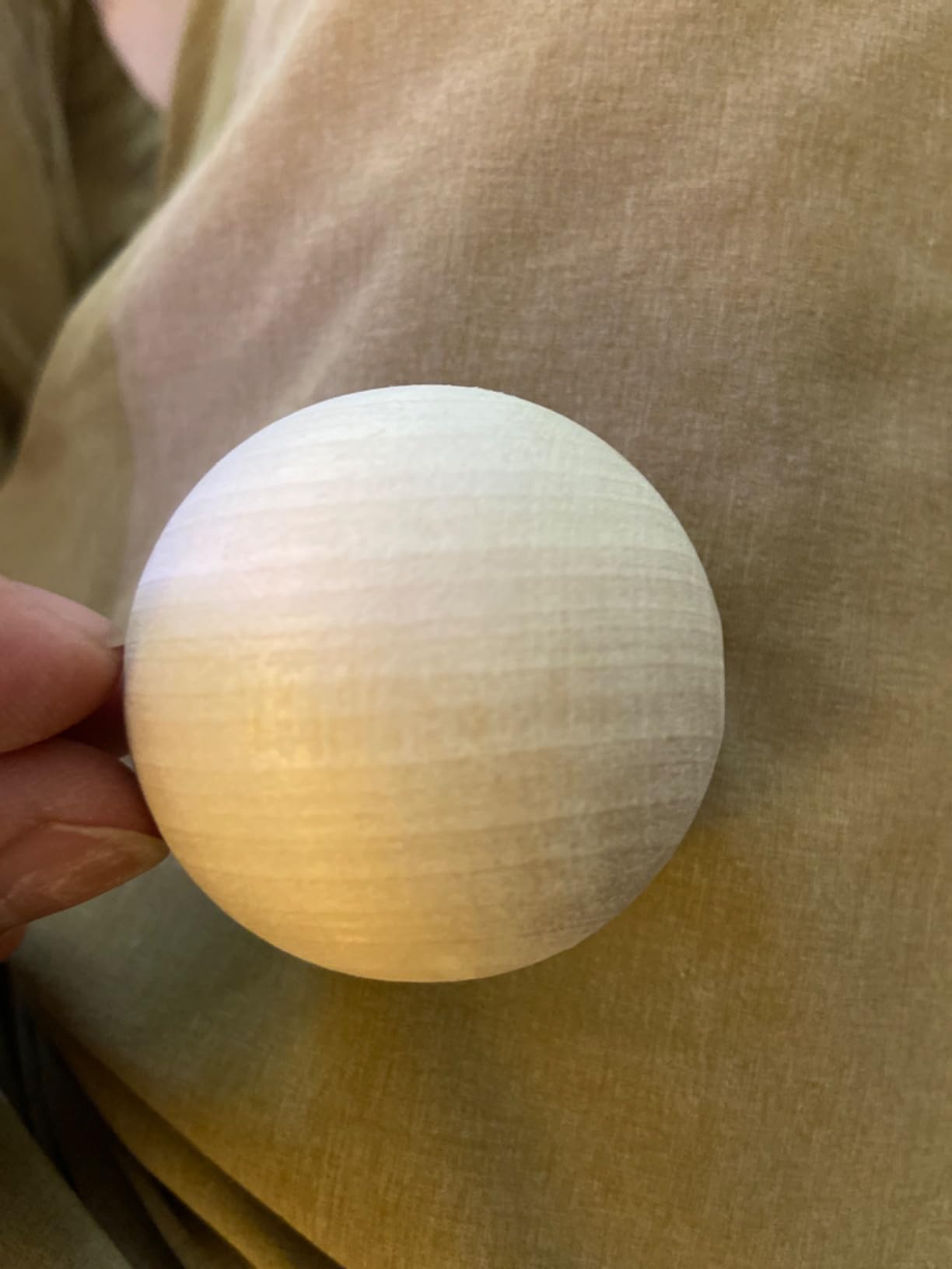 ACE HOCKEY Swedish Stickhandling Balls - Wooden Balls for Stickhandling - Unfinished Hardwood No-Bounce Floorball Training Equipment for Street Hockey - 2-Inch Diameter 5-Pack customer photo 2