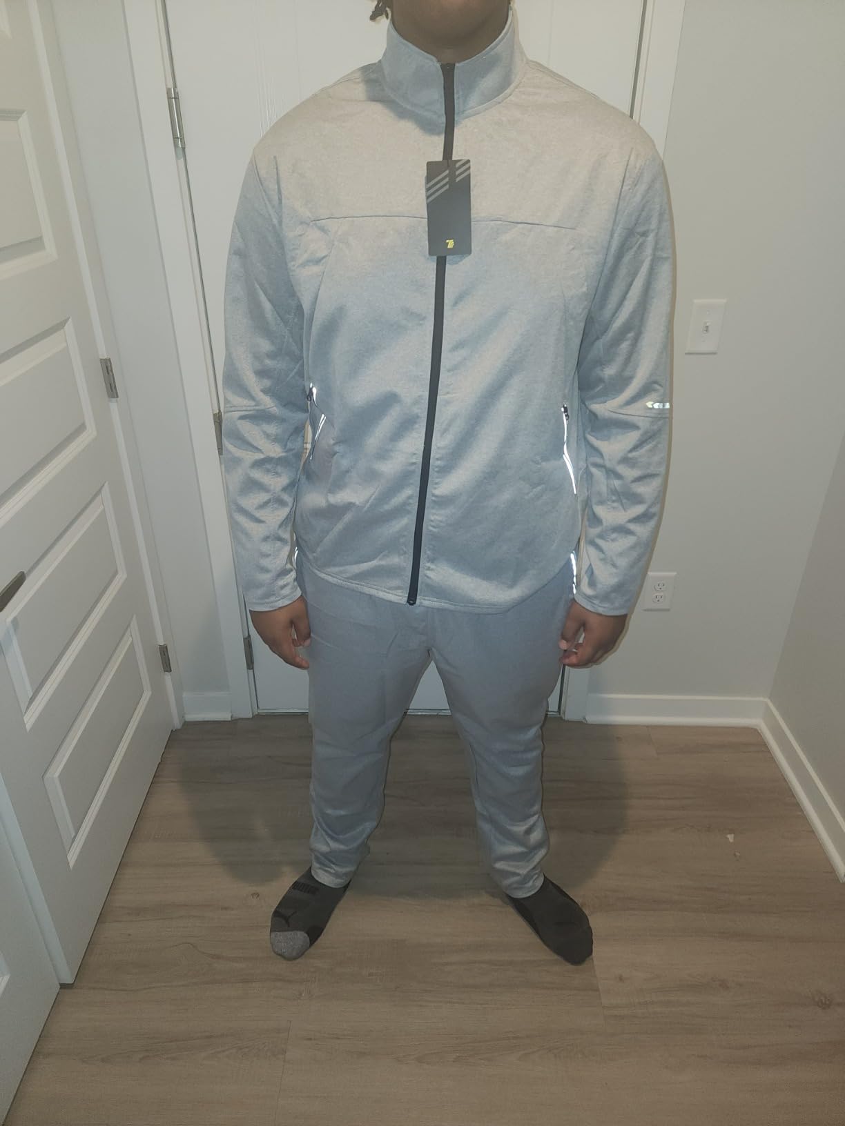 Men's Tracksuits Sweatsuits for Men Sweat Track Suits 2 Piece Casual Athletic Jogging Outfits Full Zip Sets customer photo 2