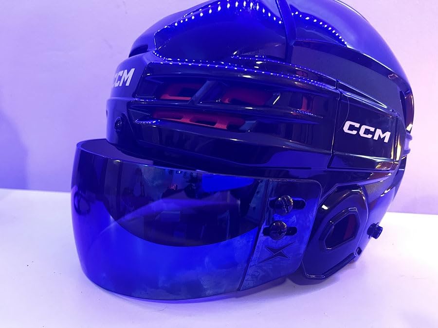 TronX S30 Blue Mirrored Anti-Scratch/Anti-Fog Hockey Helmet Visor customer photo 1