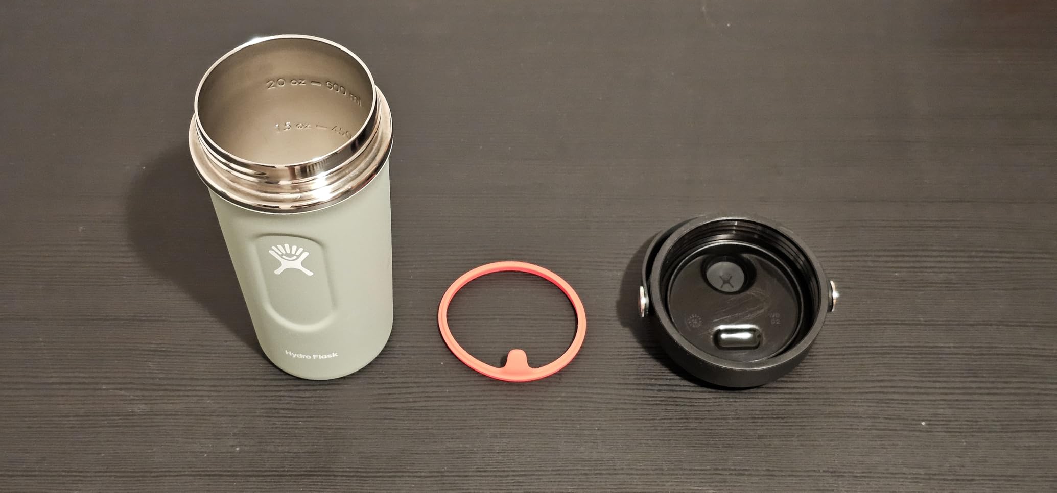 Hydro Flask Shaker Bottle - Insulated Stainless Steel Gym Bottle for Pre Workout & Protein 24 Oz Black customer photo 1