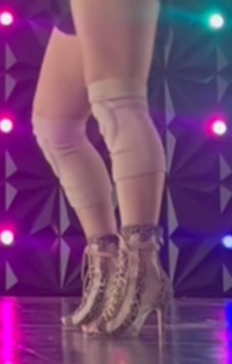 Shappy 2 Pair Figure Ice Skating Knee Pads Gel Dance Knee Pads Cushion and Support Breathable Material for Dancing Skating Women Girl Men customer photo 1