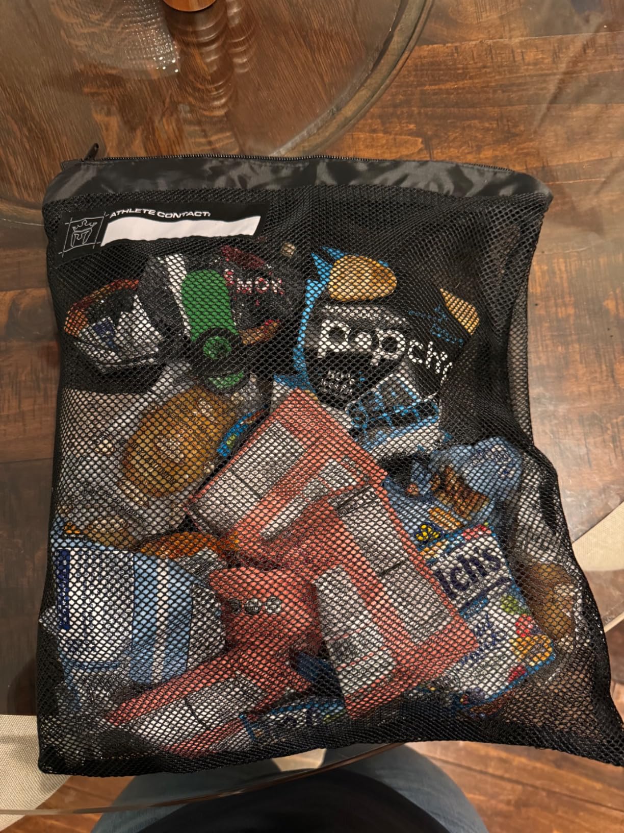 Meister Athlete XL Wash Bag - Large Mesh Sports Laundry Bag w/Zipper Lock - Black customer photo 1