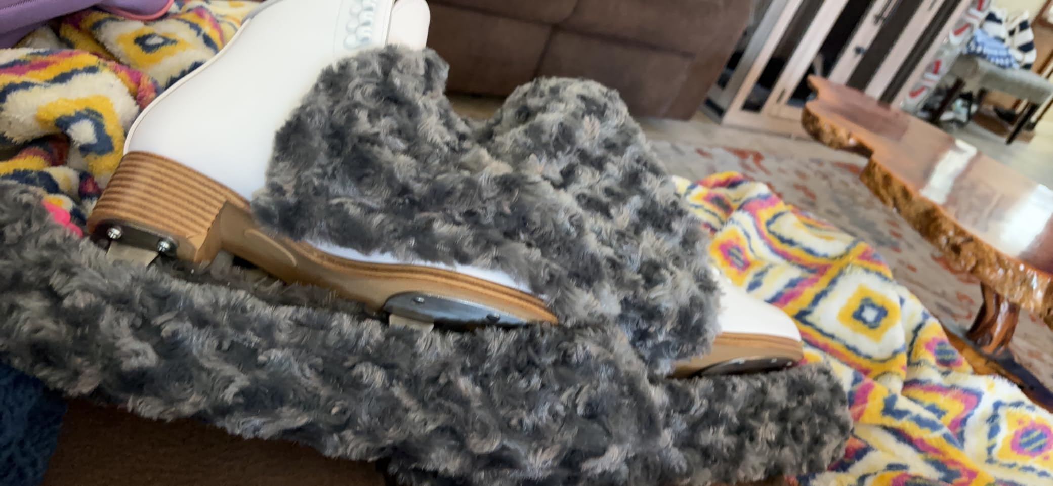 Ice Skate Blade Covers,Winter Skate Guards Figure Hockey Blade Cover for Girls Boys Winter Gift customer photo 1