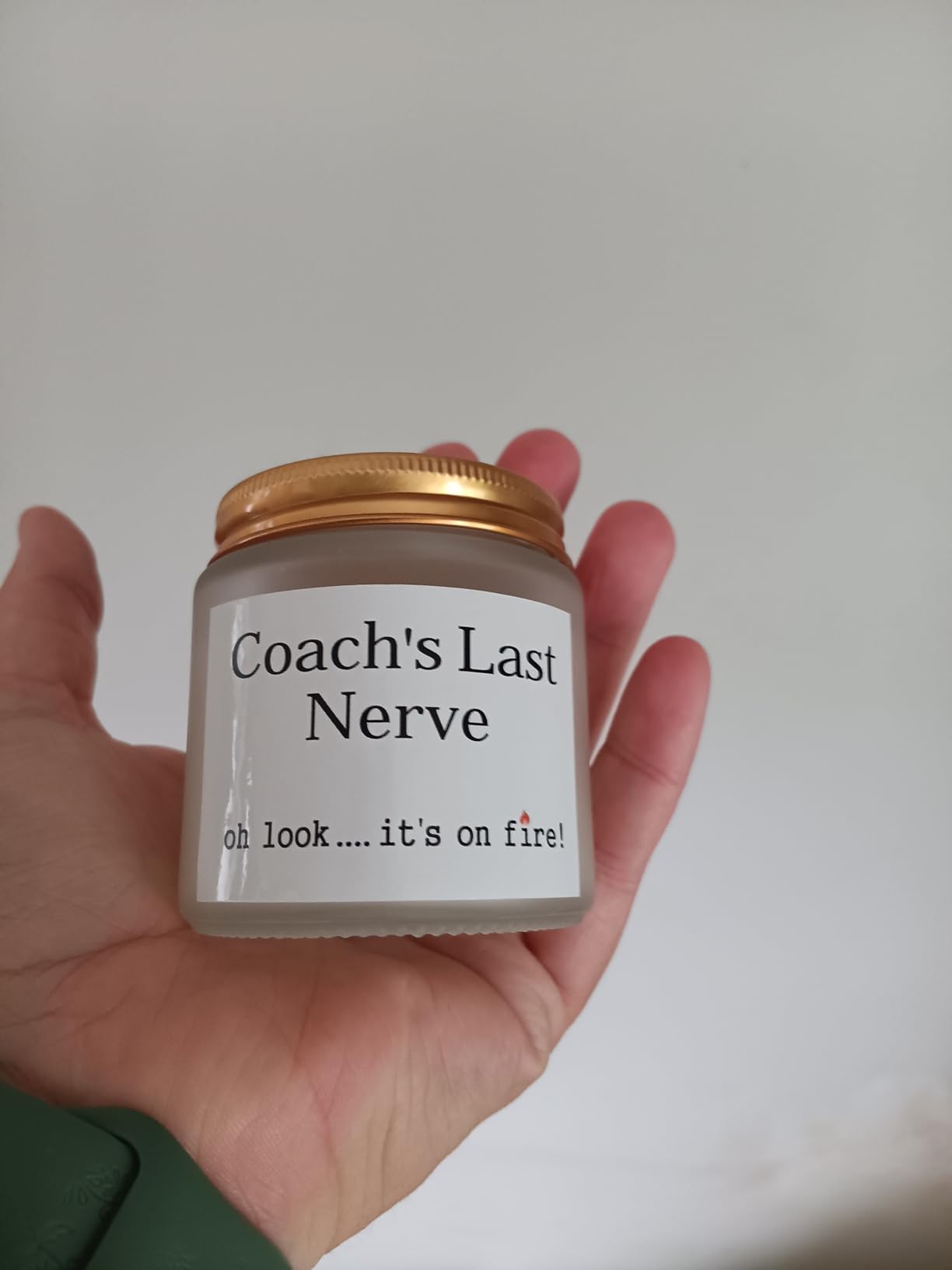Coach Gifts Thank You Gifts for Coach Funny Gift for Women Men Coach's Last Nerve Candle Gift for Cheer Volleyball Swim Basketball Baseball customer photo 1