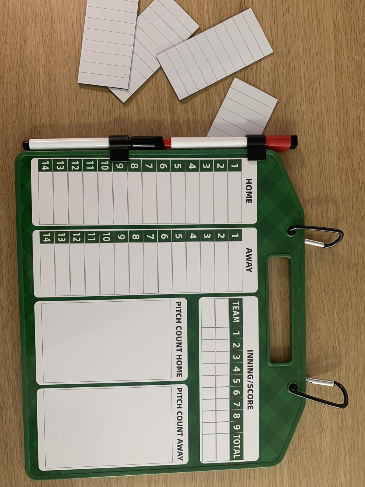 Magnetic Baseball Lineup Board，Baseball Lineup Cards Baseball Lineup Board For Dugout Baseball Accessories 40 Sheets Lineup Cards Baseball Clipboard for Coaches Baseball Coaching Accessories customer photo 1