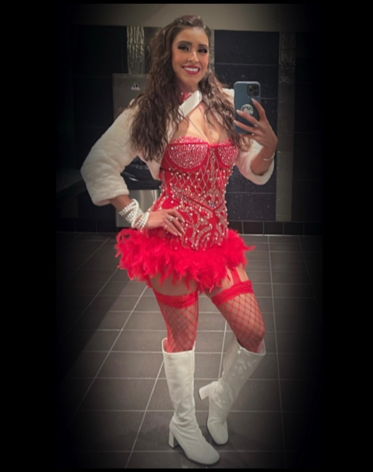 Allegra K Women's Bolero Jacket for Evening Dresses Wedding Open Front Cropped Fluffy Faux Fur Shrug customer photo 1