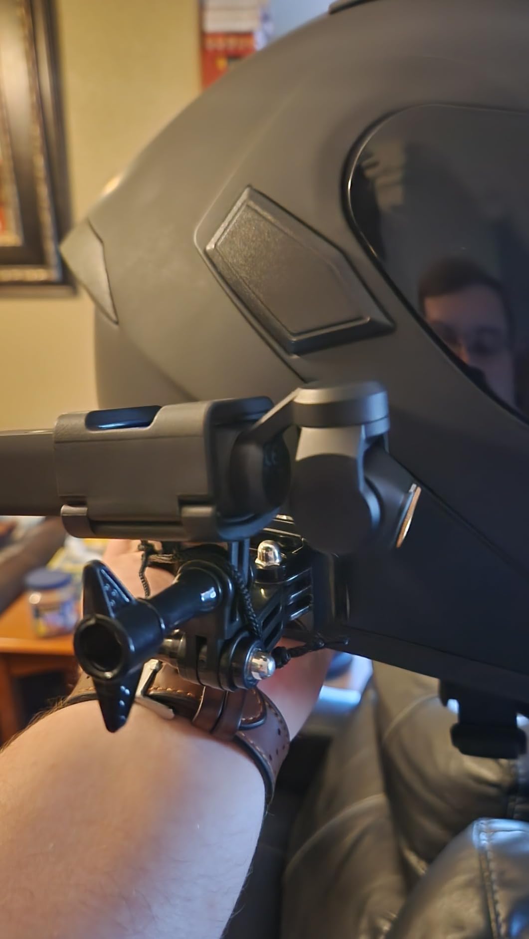 KIPYE Helmet Mount for GoPro Helmet Side Mount Top Mount Kit for Gopro Camera Hero 11/10/9/8/7/(2018)/6/5 Black,DJI Osmo Action 4/3/2,Insta360 ONE R,AKASO/Campark/YI and More customer photo 1