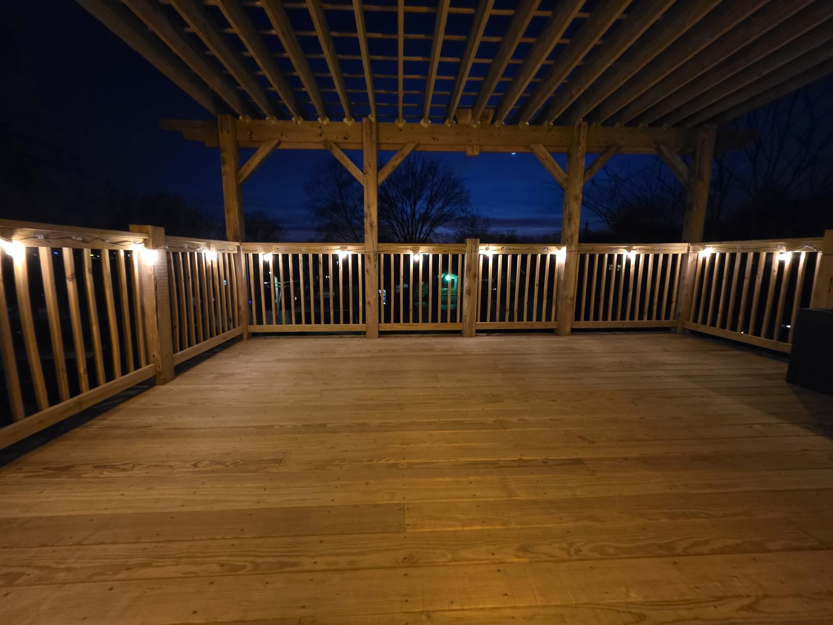 addlon 100FT LED Outdoor String Lights with Remote Waterproof Patio Lights with Shatterproof ST38 Replaceable Bulbs, Dimmable Outside Hanging Light Connectable for Porch, Backyard customer photo 1