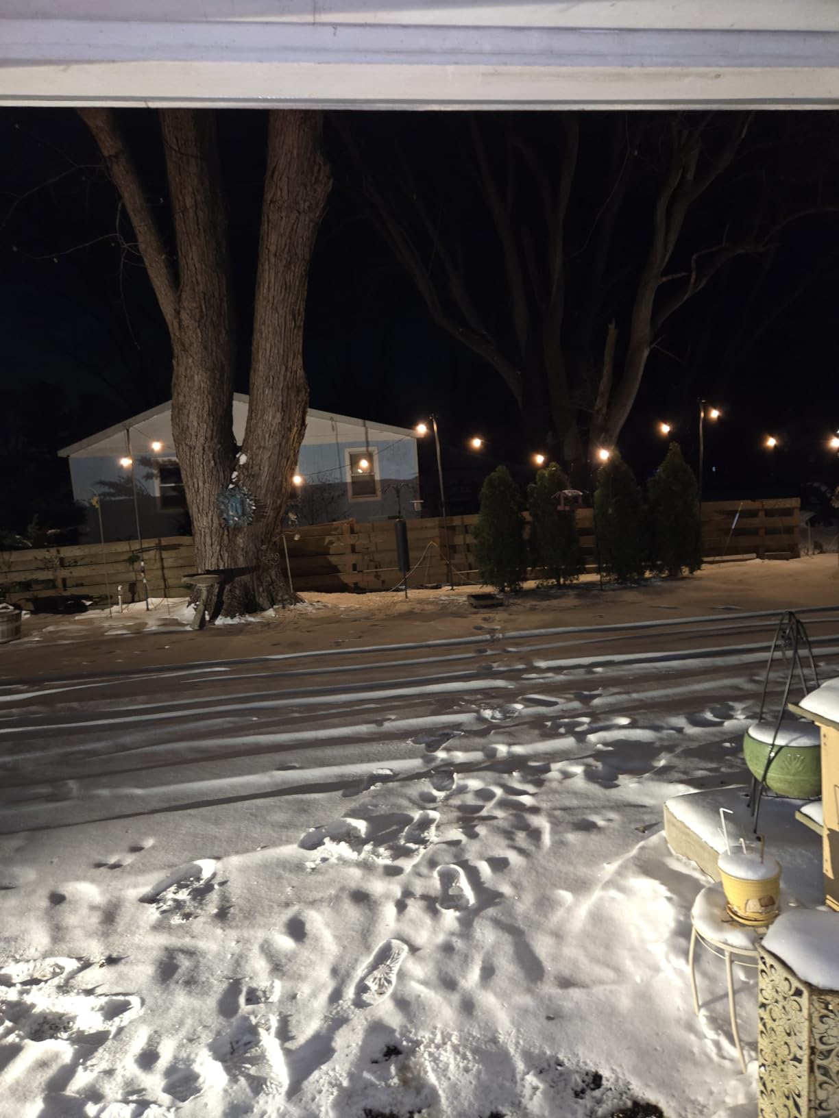 addlon 100FT LED Outdoor String Lights with Remote Waterproof Patio Lights with Shatterproof ST38 Replaceable Bulbs, Dimmable Outside Hanging Light Connectable for Porch, Backyard customer photo 2