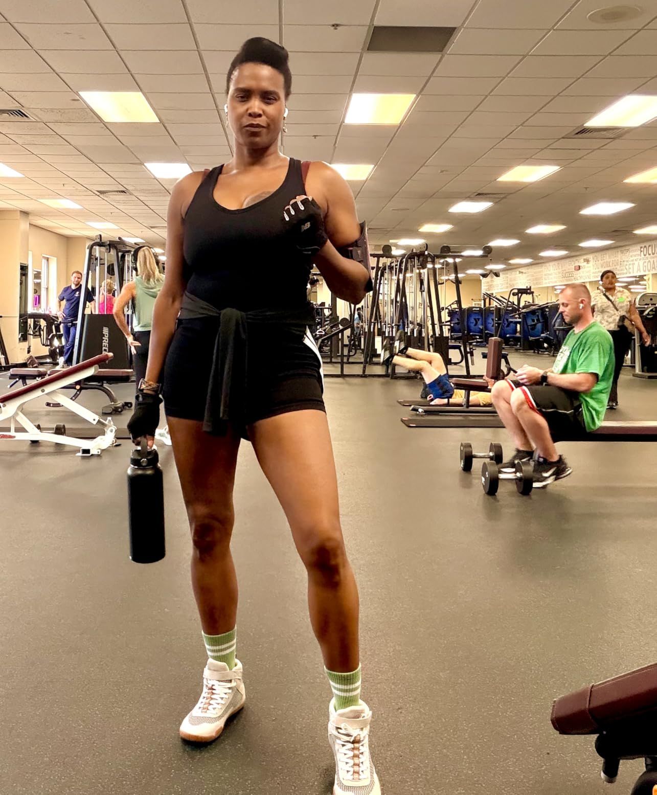 Womens Wrestling Shoes Boxing Shoes Zero Drop Sole customer photo 1