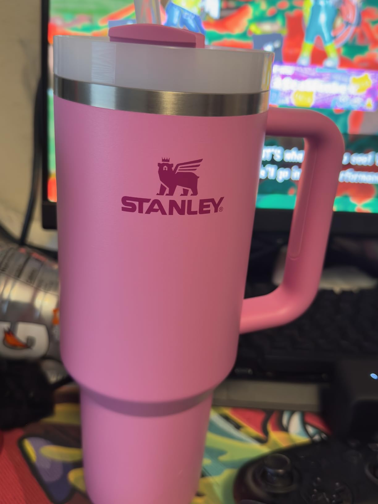 STANLEY Quencher H2.0 Tumbler with Handle and Straw 30 oz | Flowstate 3-Position Lid | Cup Holder Compatible for Travel | Insulated Stainless Steel Cup | BPA-Free | Rose Quartz 2.0 customer photo 1