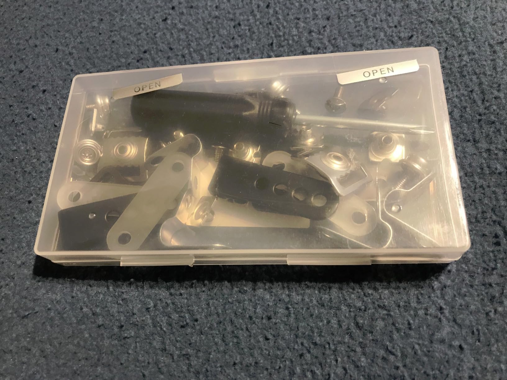 31 Pcs Football Helmet Repair Kit, Hockey Helmet Replacement Parts, Metal J Clips Visor Clips Screw Nuts with 1 Pcs Screwdriver, Chin Strap Adapter for Hockey, Baseball, Softball Helm customer photo 1