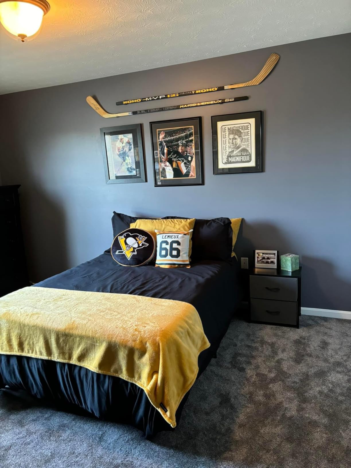 Hockey Stick Display Holder Wall Mount, Hockey Stick Storage Rack, Ice Hockey Stick Hangers for Hockey Room Decor customer photo 2