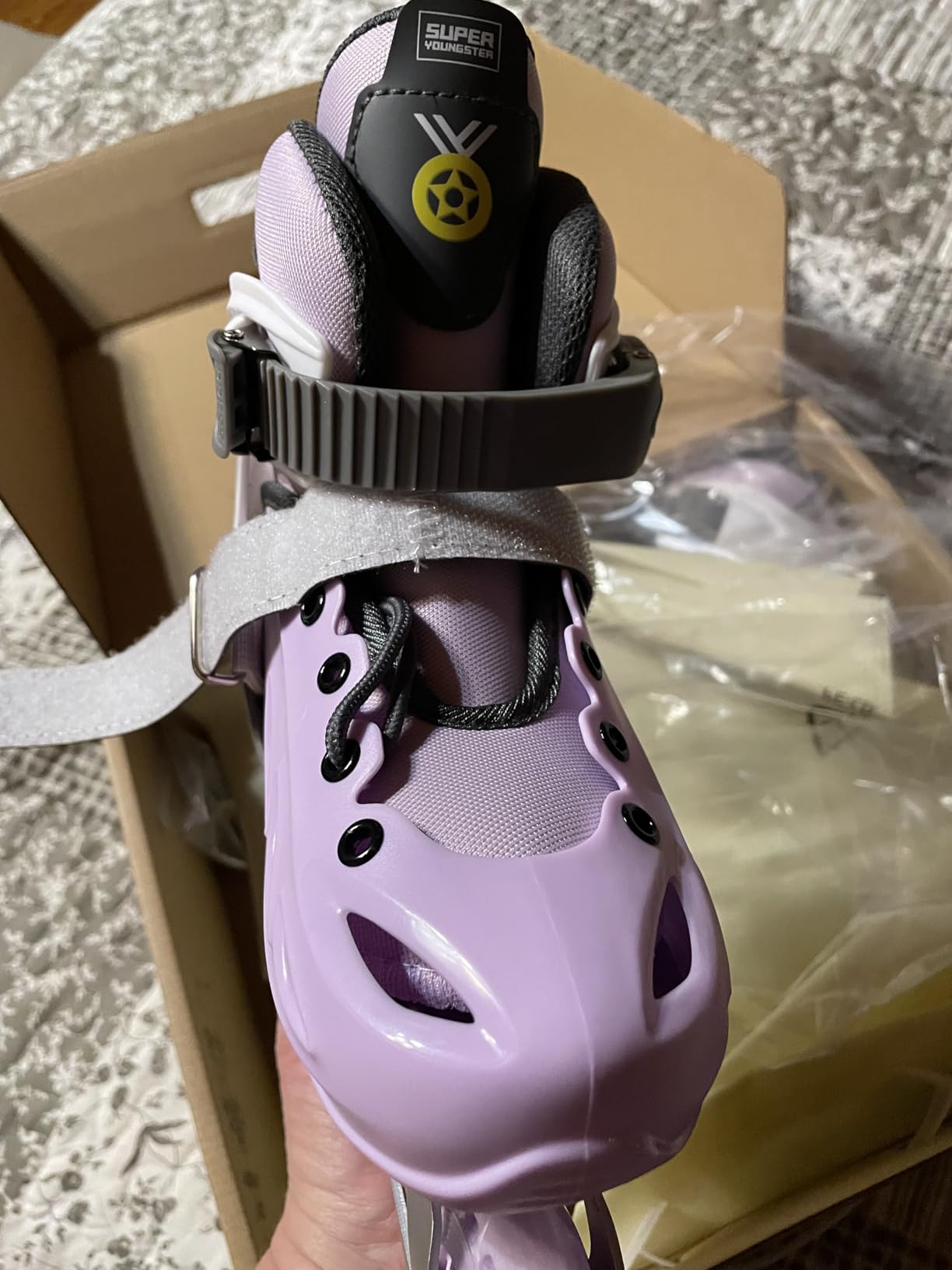 Adjustable Inline Skates for Boys Girls Ages 4-12 with Light Up Wheels, Roller Skates Blades for Youth Kids Indoor & Outdoor Beginners customer photo 2