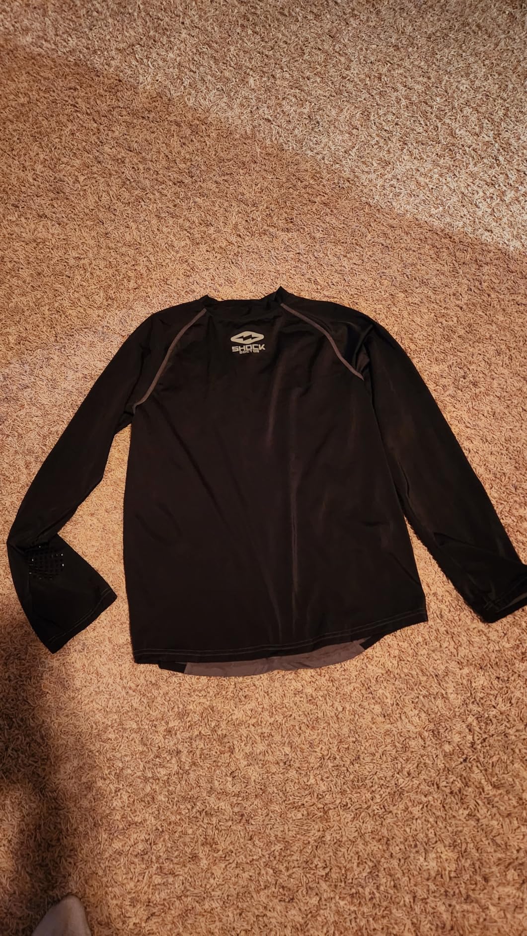 Shock Doctor Compression Hockey Long Sleeve Shirt, Black, Adult customer photo 2