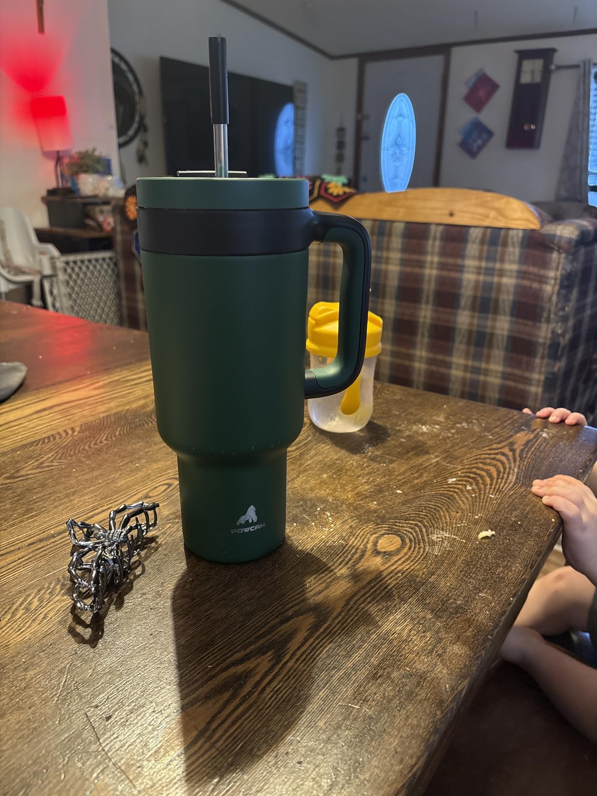 POWCAN 40 oz Tumbler with Handle, 2-in-1 Straw and Sip Lid, Leakproof, Dishwasher Safe, Insulated Stainless Steel Travel Coffee Mug, Keeps Cold for 34 Hours, Fits in Car Cup Holder (Midnight) customer photo 1