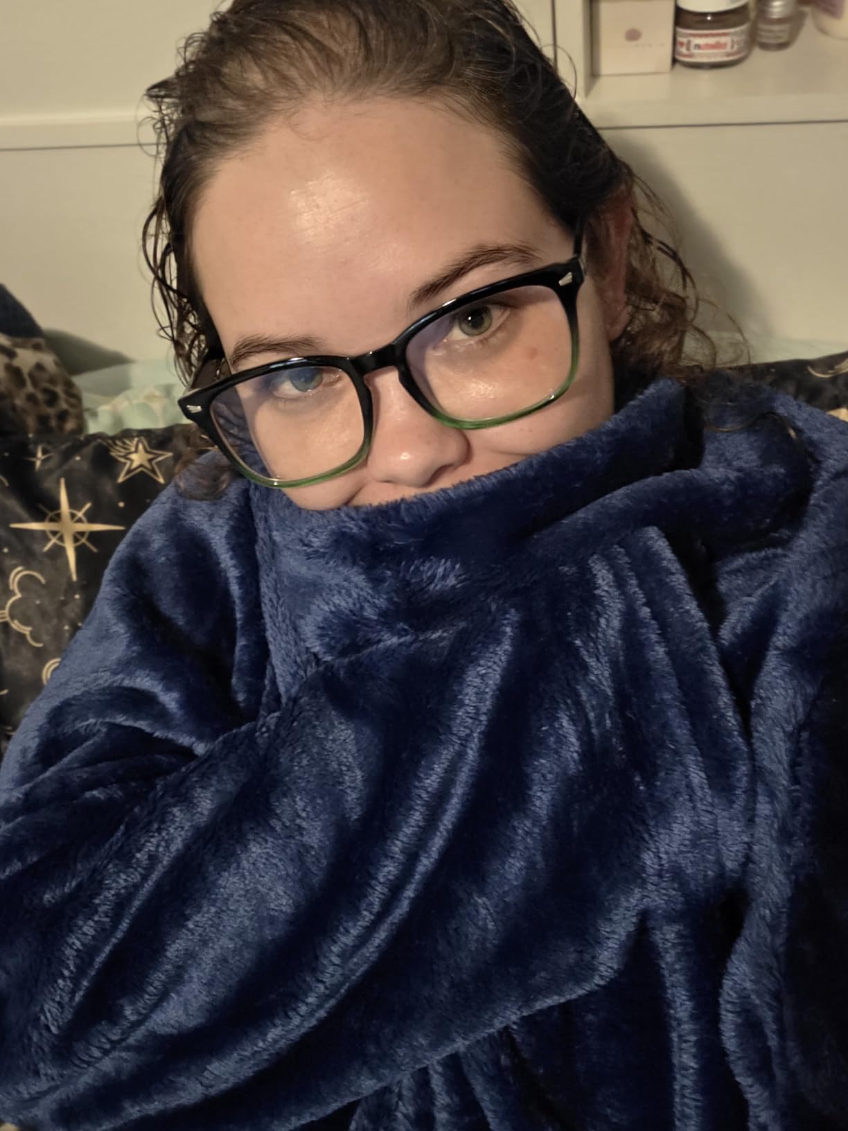 Giant Blanket with Sleeves and Foot Pocket -Patent Pending- Dorm Gamer Gifts - Premium Gifts for Dad Who Wants Nothing customer photo 2