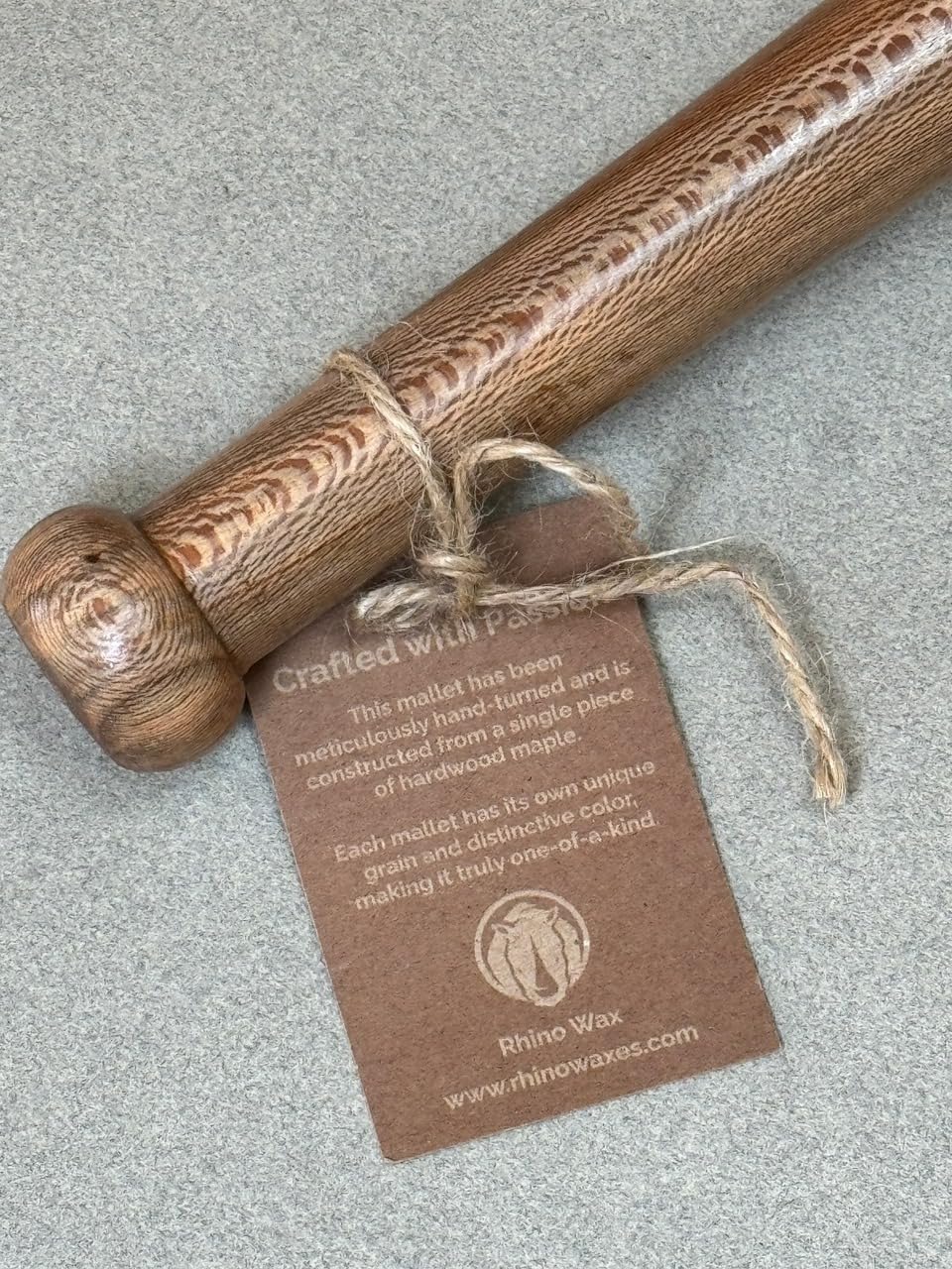 Softball Glove Mallet - Stop using Baseball Size Mallets for Soft Ball Gloves - One Piece Hardwood Mitt Shaper to Break In and Perfectly Form and Shape your Mitts to Larger Sized Softballs customer photo 1