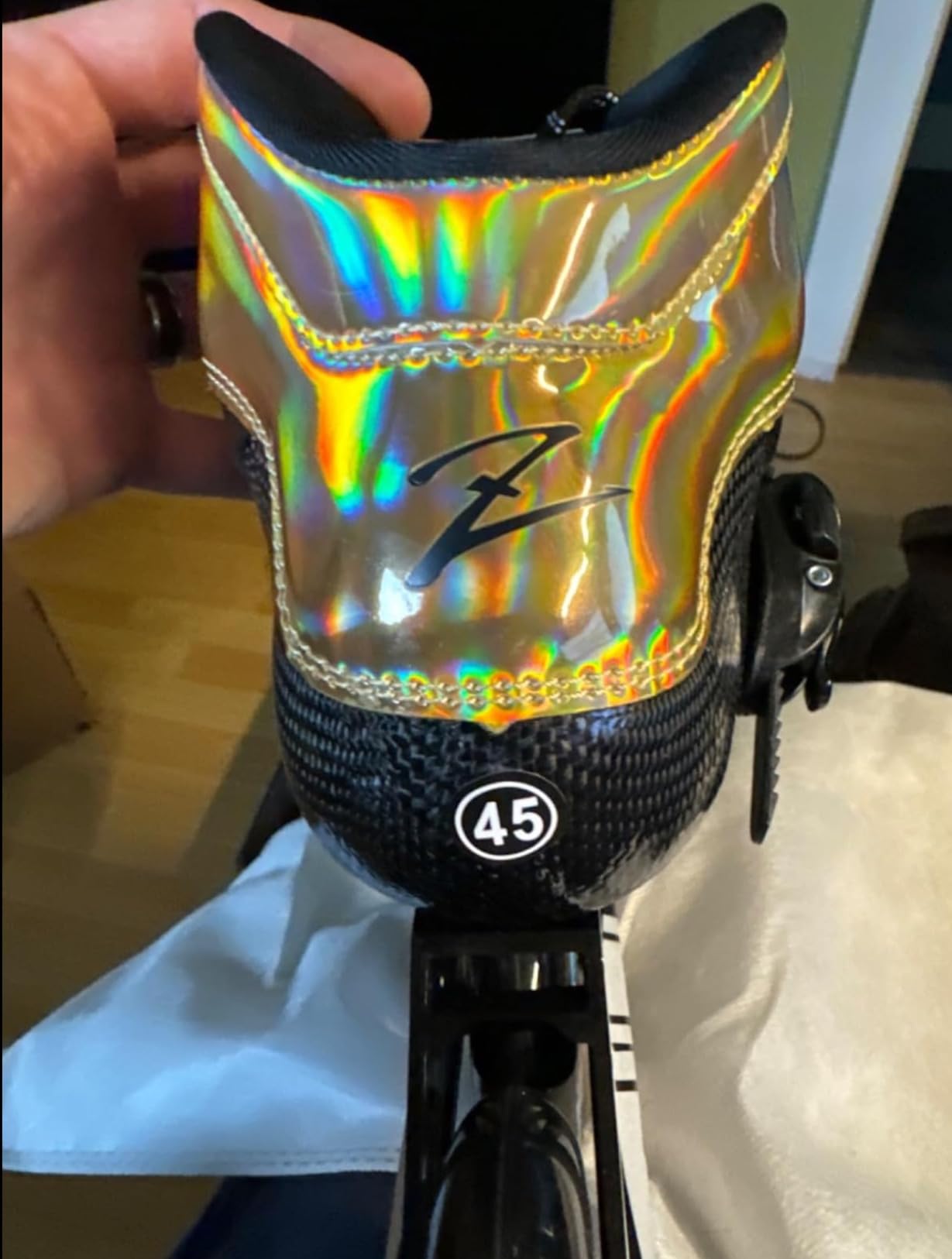 Inline Speed Skates Adult for Mens Womens, Professional Fitness Racing Skates Adult Male, High Performance Roller Skating, Black customer photo 1