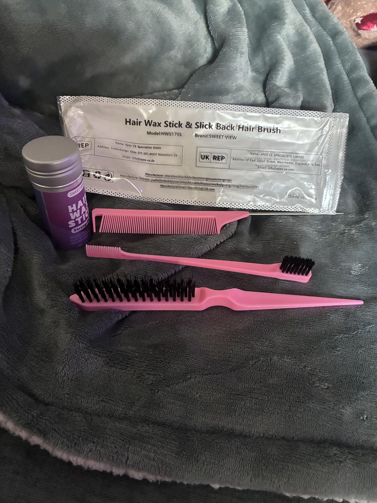 Hair Wax Stick & Slick Back Hair Brush for Tame Flyaways, Frizz, Sleek Ponytails, Buns | Pomade/Balm/Gel Stick for Woman, Styling Accessories for Girls customer photo 1