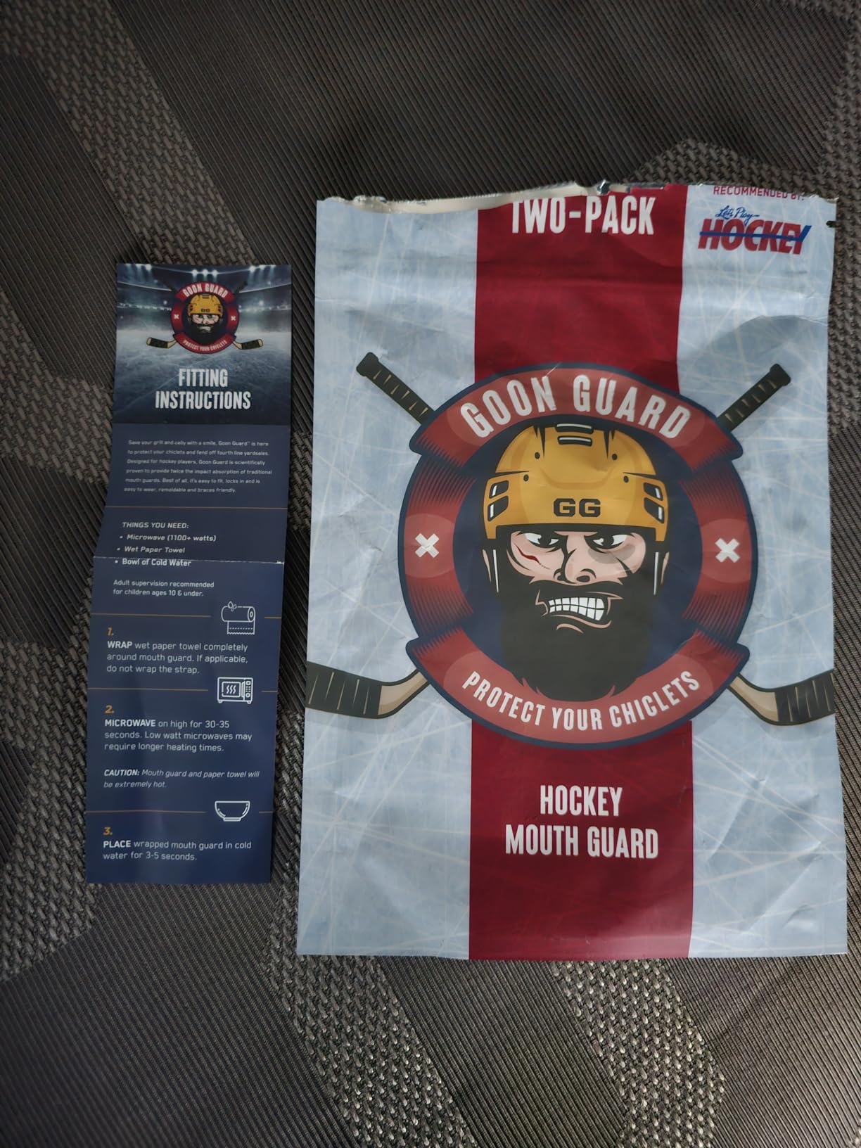 Goon Guard Hockey Mouth Guard Strapless - Hockey Mouth Guard for Youth, Adults, & Braces: 2X The Impact Absorption, Made in The USA, Case Included customer photo 1