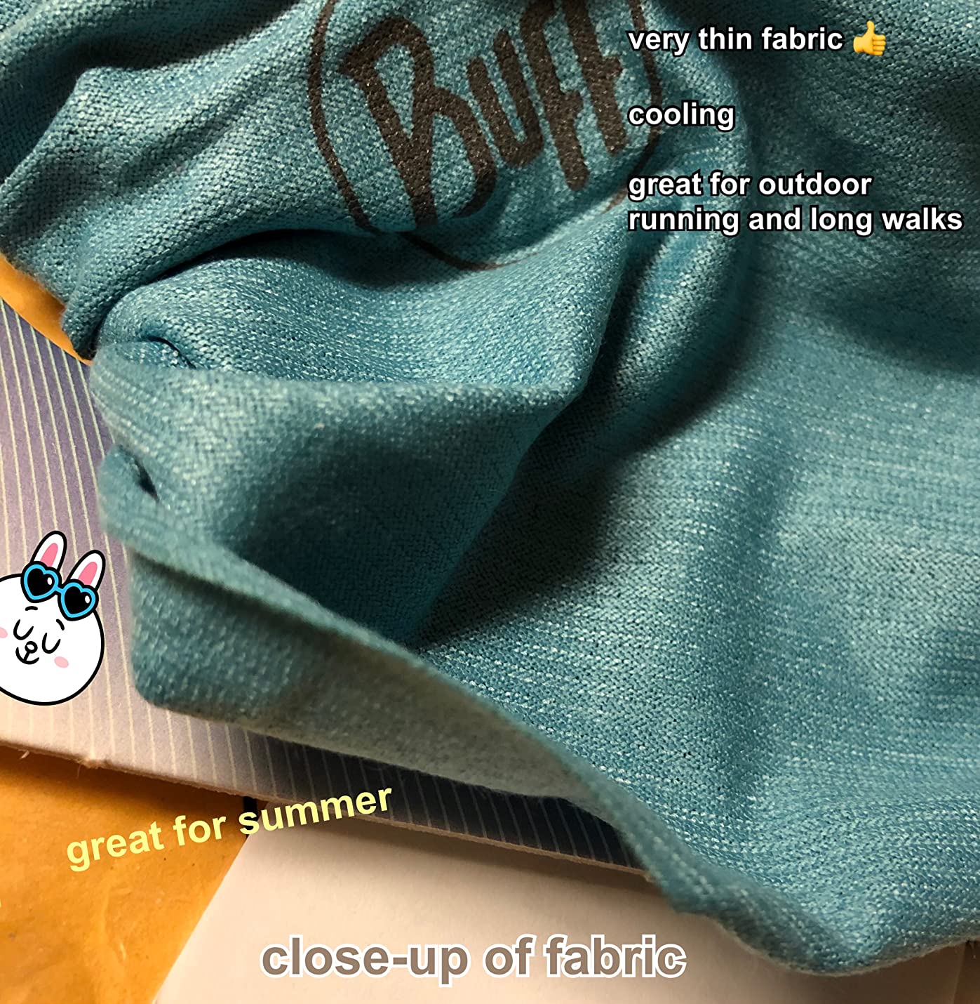 Buff CoolNet UV Neck Gaiter, UPF 50 Sun Protection, Breathable, Versatile, Quick Dry Face Mask, Solid Colors, Adult Size customer photo 1