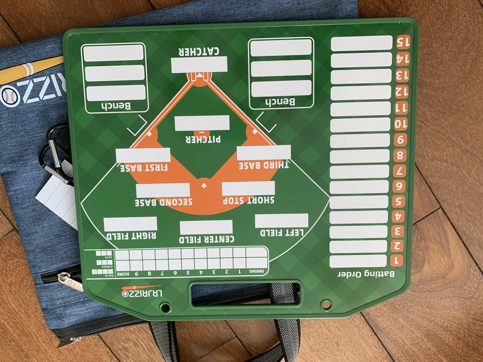 Magnetic Baseball Lineup Board，Baseballs Lineup Cards Baseball Lineup Board for Dugout Baseballs Clipboard for Coaches Softball Coach Must Haves Marker Boards Baseball Coaching Accessories（Green） customer photo 2