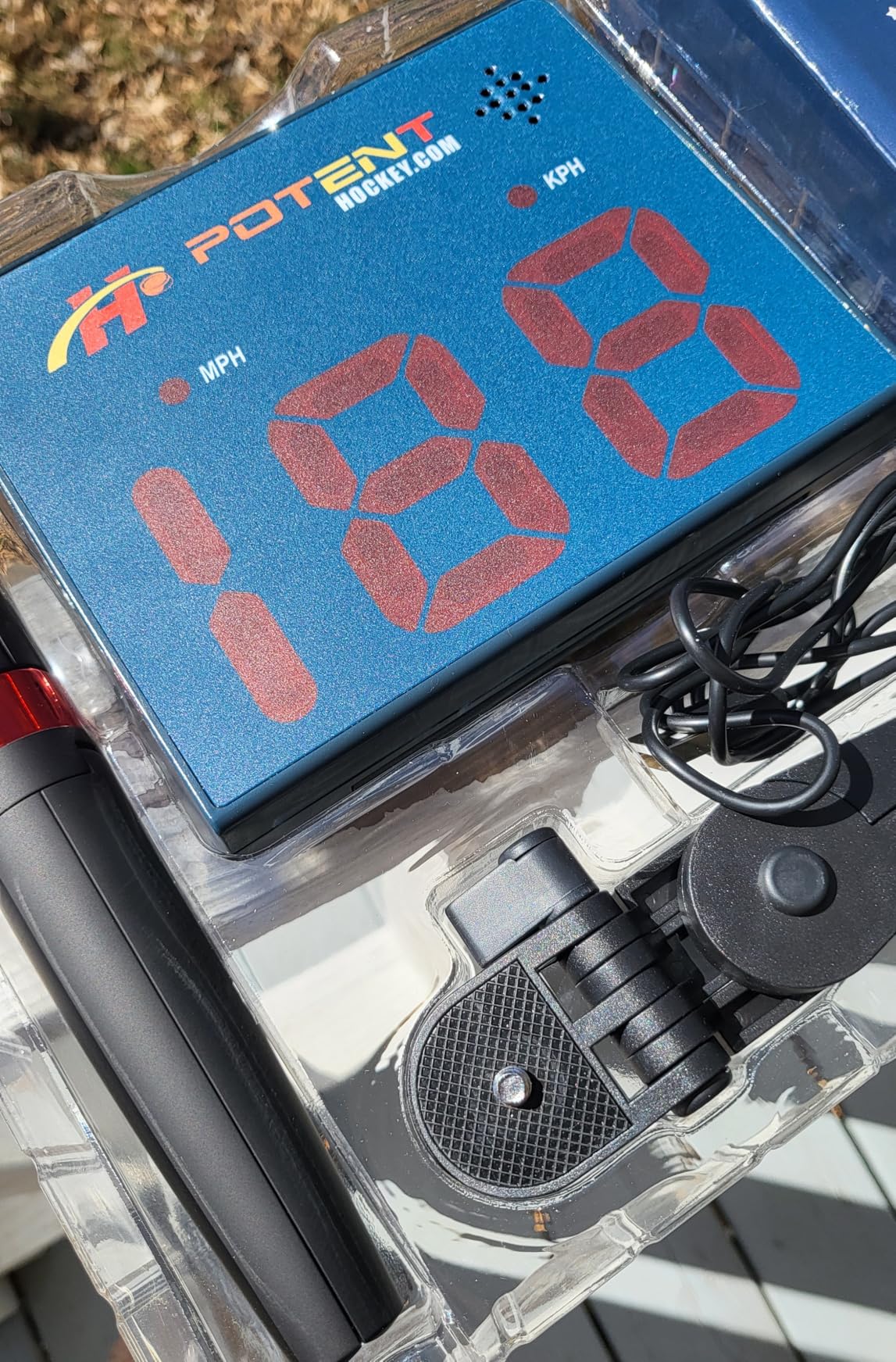 Hockey Training Equipment - Speed Radar Gun 2.0 - Instantly & Accurately Measure Shot, Ball, Pitch Speed - Track & Record Progress with App Support - Multi-Sports Training Gift (Hockey) customer photo 2