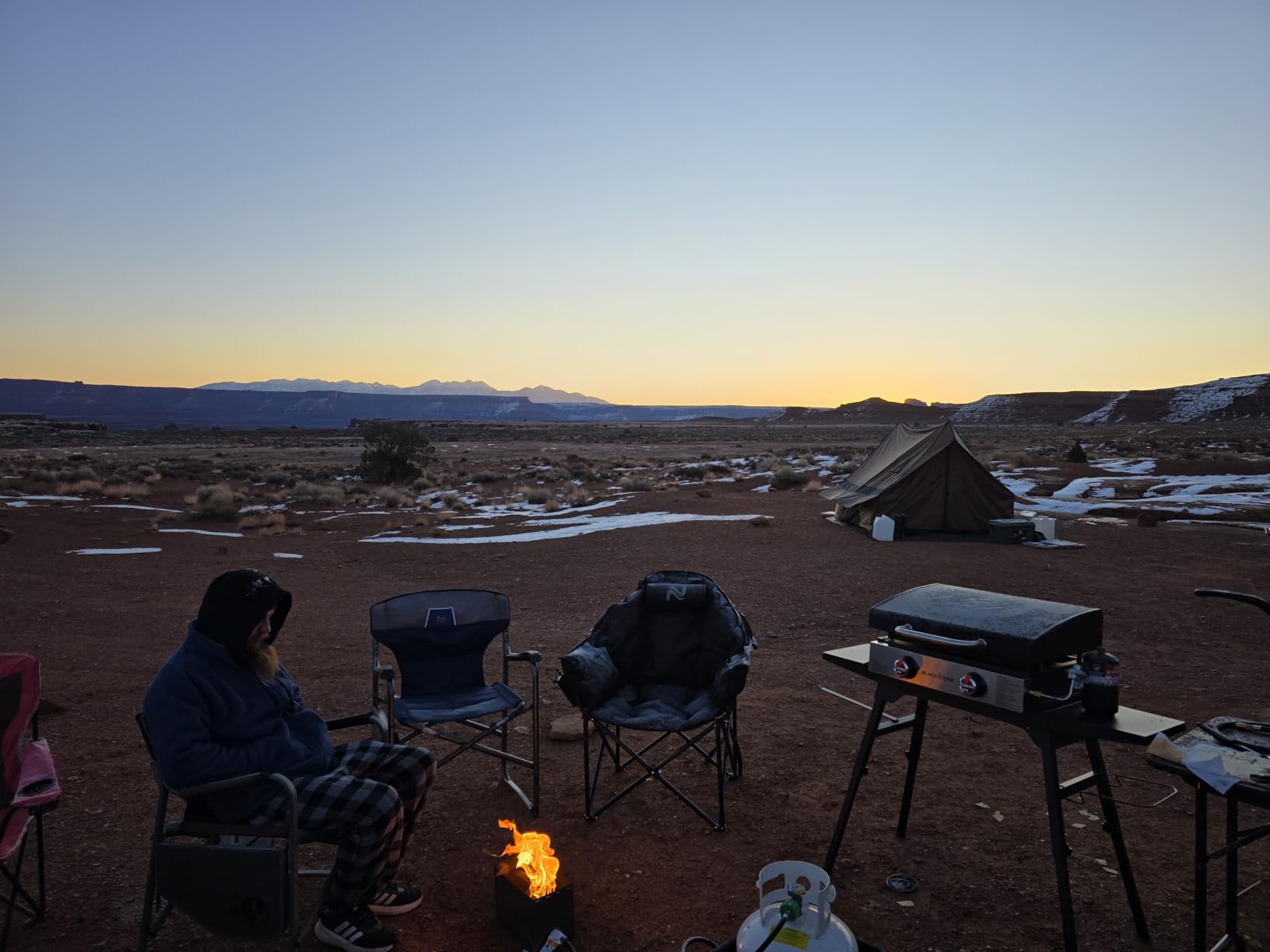 POMOLY Camping Hot Tent Cabin Tent, Chalet 70 Series Portable Wall Tents with Stove Jack and Two Poles for 2-3 Person Hiking, Backpacking customer photo 1