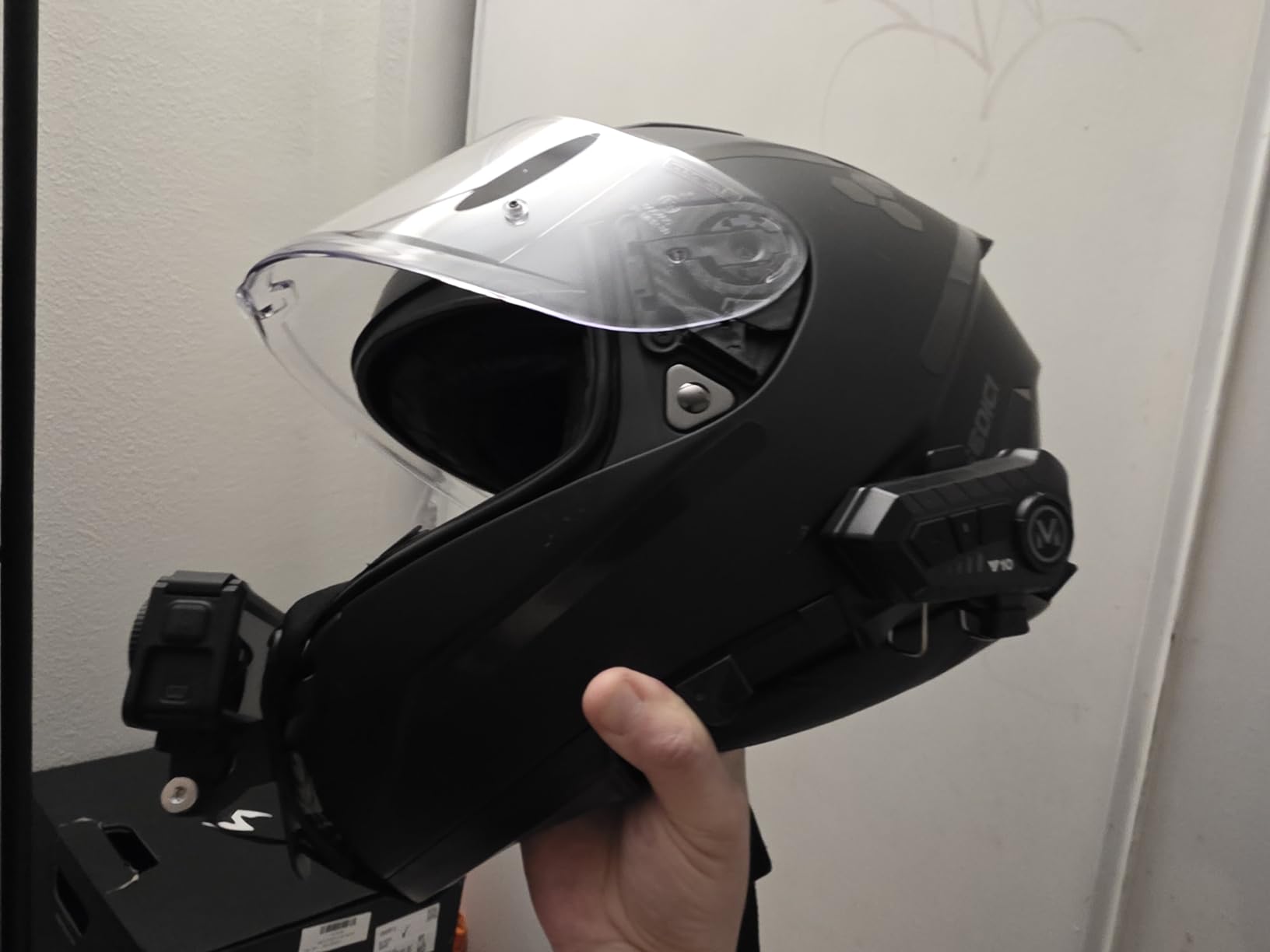 Haoyou Helmet Chin Mount Strap Compatible with Gopro Hero 13 12 11 10 9 8 7 and DJI Osmo Action Camera,Motorcycle Helmet Extension Attachment Mounting Accessories (Black) customer photo 2