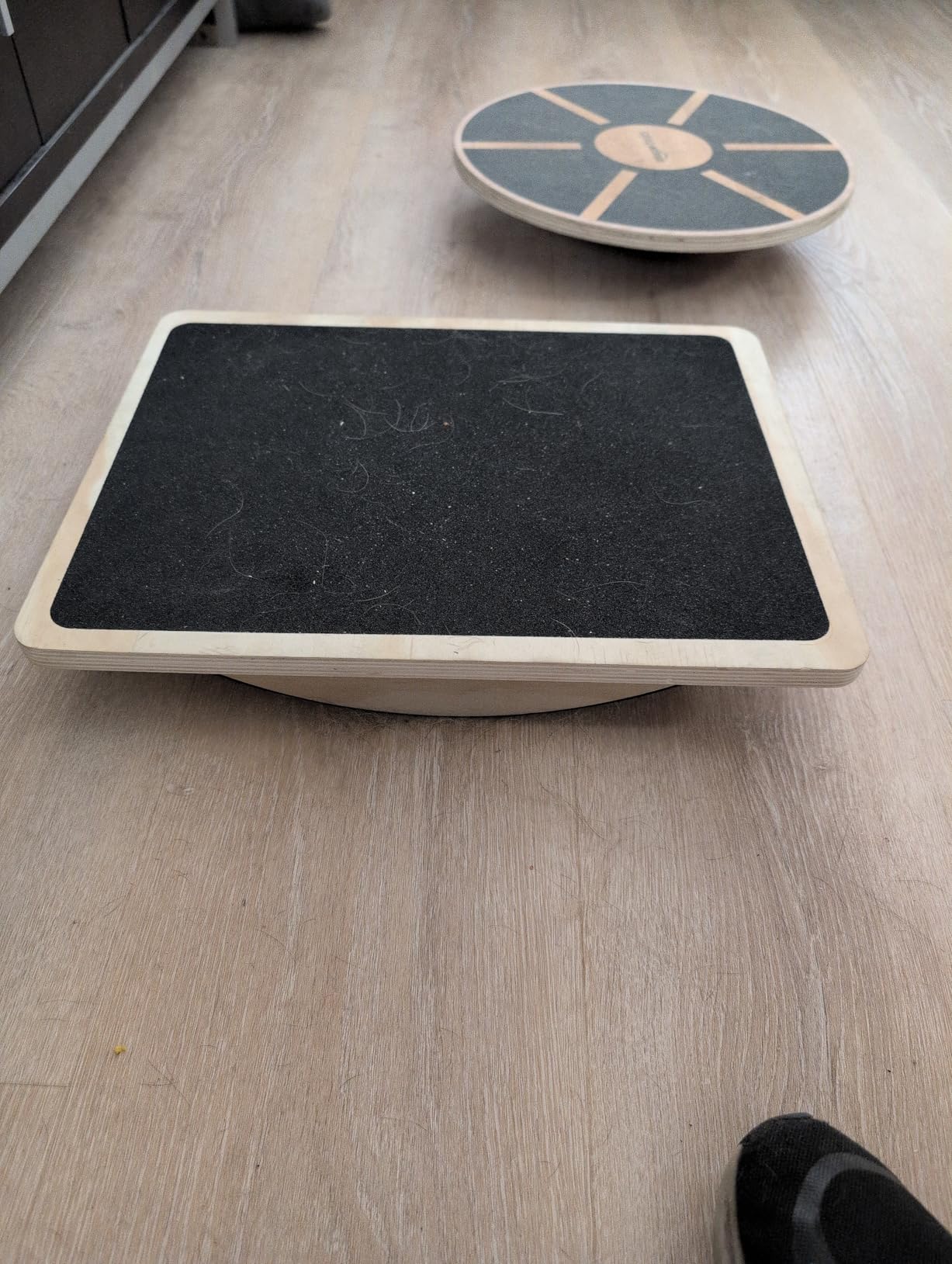 Balance Board Professional Wobble Board for Adults Anti-Slip 350LBS Balance Boards for Physical Therapy Standing Desk Core Strength Wooden Balance Board Rocker Board customer photo 1