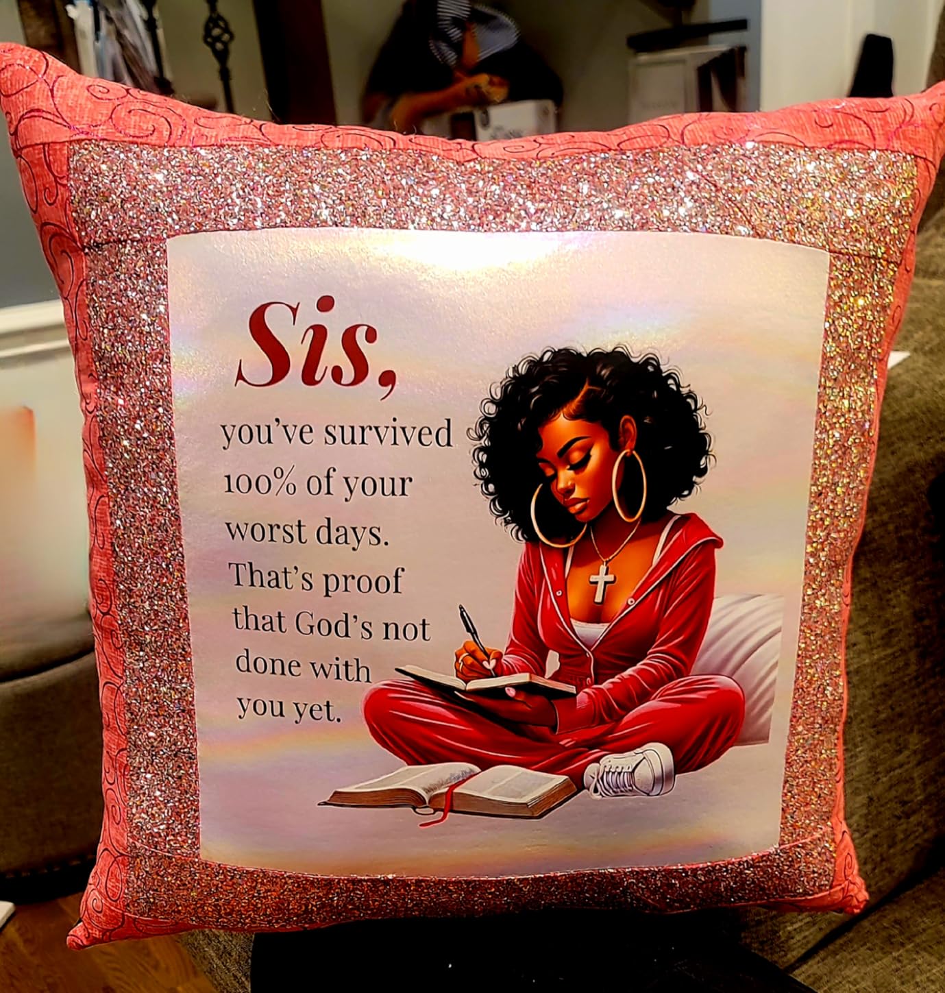 Metallic Foil Stretch Fabric, White Iridescent Hologram Fabric Sewing Fabric for DIY Laser Gradient Fabric Foil Spandex Fabric for Costume Background customer photo 1