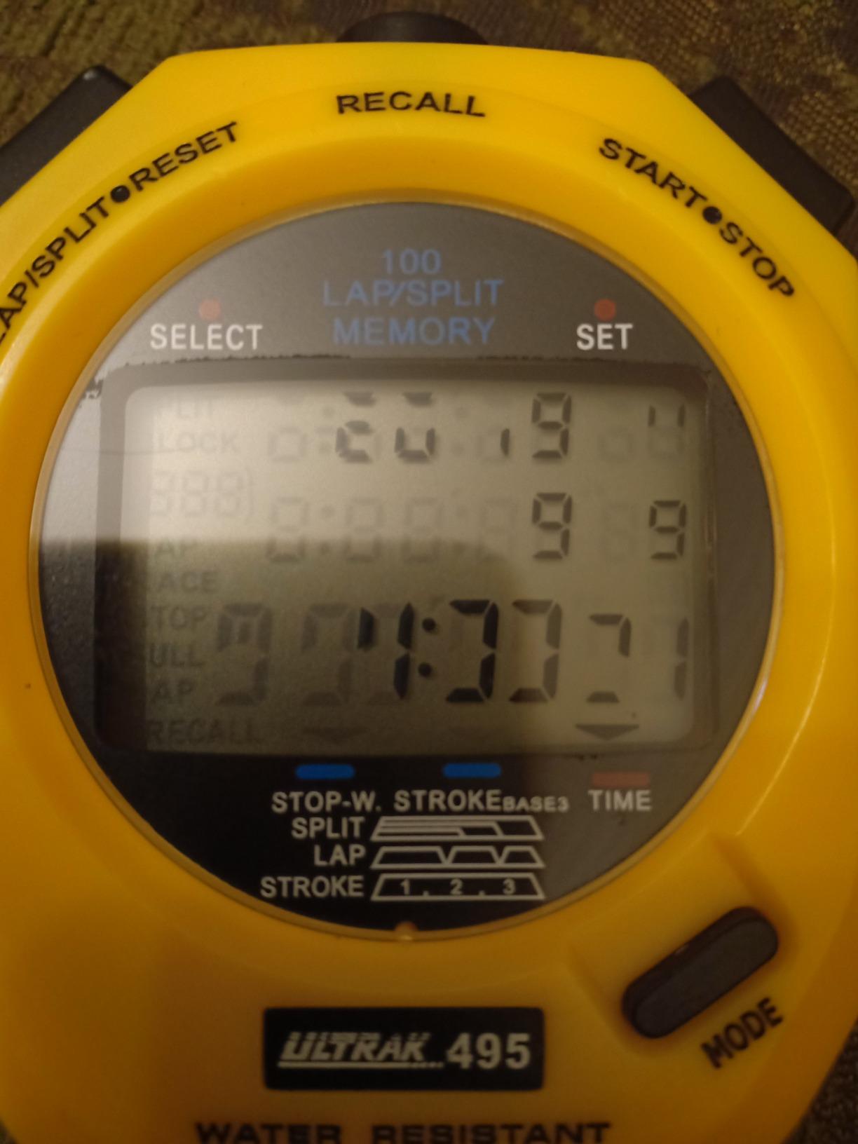 ULTRAK 495 Stopwatch - Red Professional 100-Lap Digital Timer, Countdown Interval Tracker, Water-Resistant Sports Watch, Chronograph for Coaching & Training customer photo 2