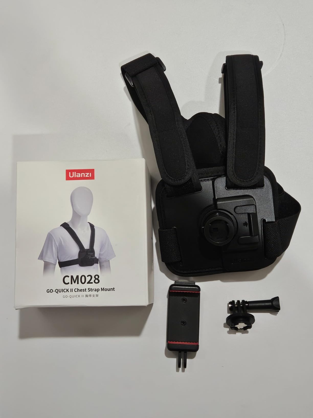 ULANZI CM028 Adjustable Chest Mount Harness - Vertical/Horizontal Switching for GoPro DJI Insta360 Action Cameras - Phone POV Chest Strap Mount Harness for iPhone Samsung Cameras customer photo 1