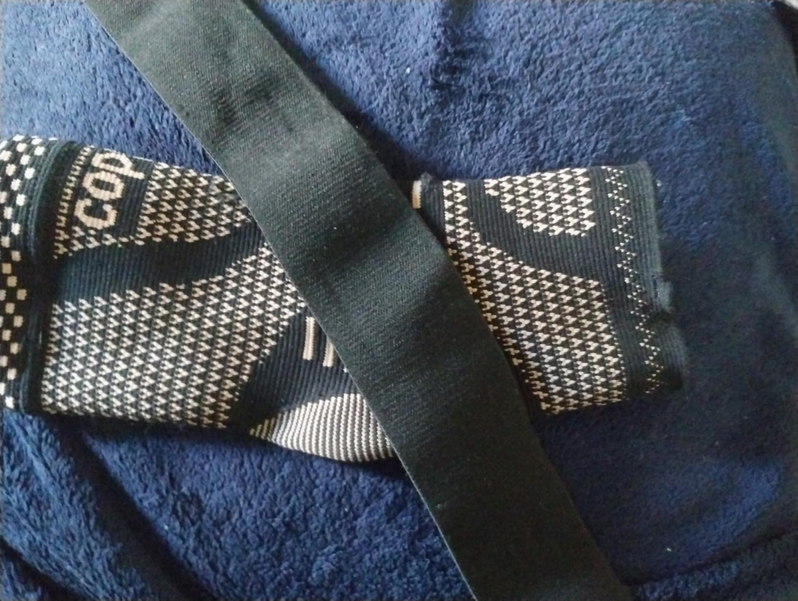 INDEEMAX Ankle Brace for Women & Men, Ankle Compression Sleeve Support Copper Infused Ankle Brace for Sprained Ankle, Plantar Fasciitis Sports, Achilles Tendonitis Pain Relief, Copper Black, M customer photo 1