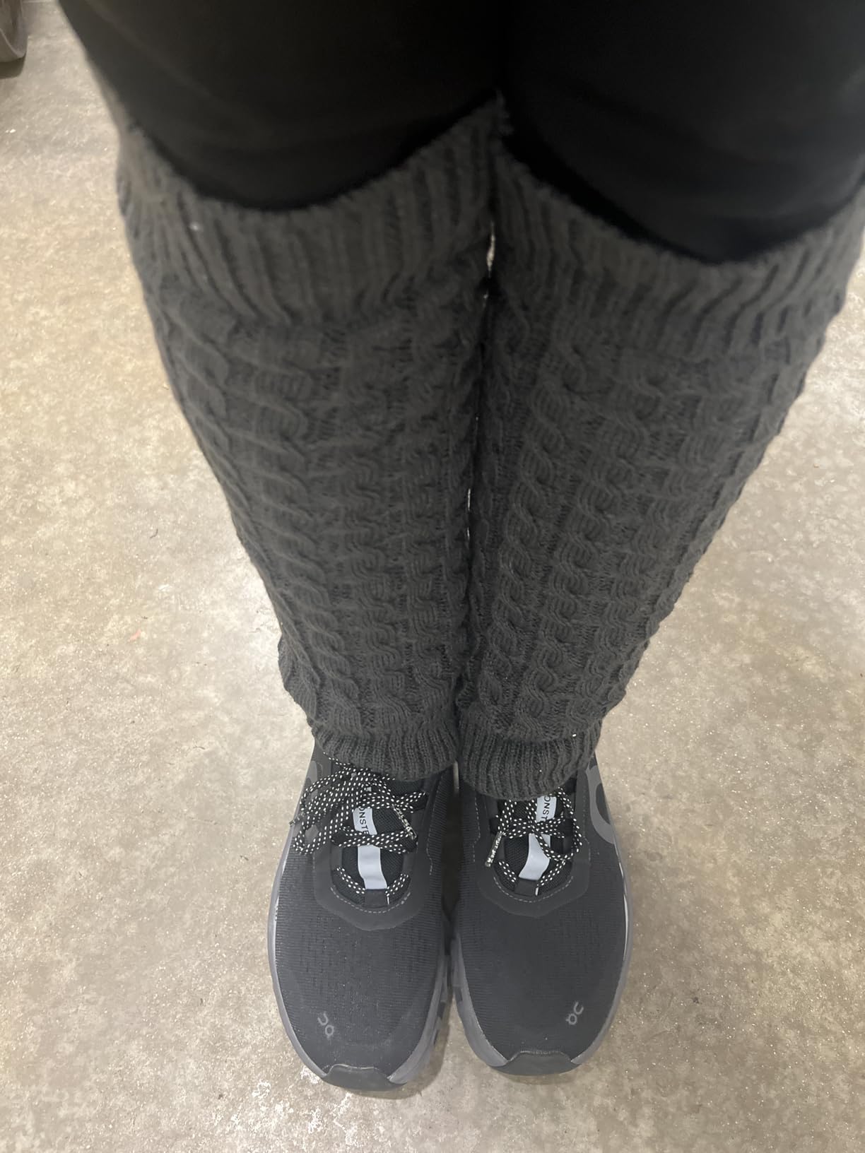 3 Pairs Winter Fleece Lined Leg Warmer for Women Skating Leg Warmer Long Boot Socks for Women Skating Every Day Wear customer photo 1